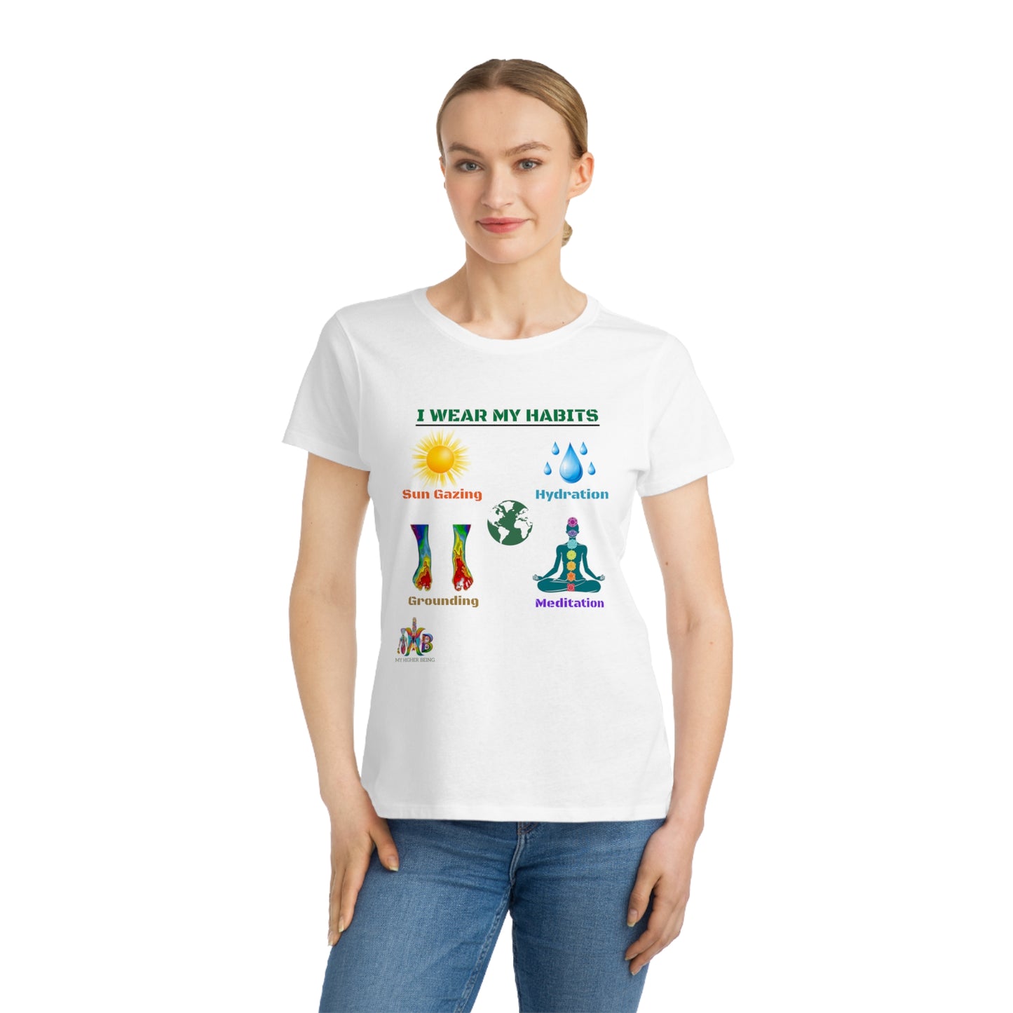 'I Wear My Habits'_100% Organic Women's Classic T-Shirt