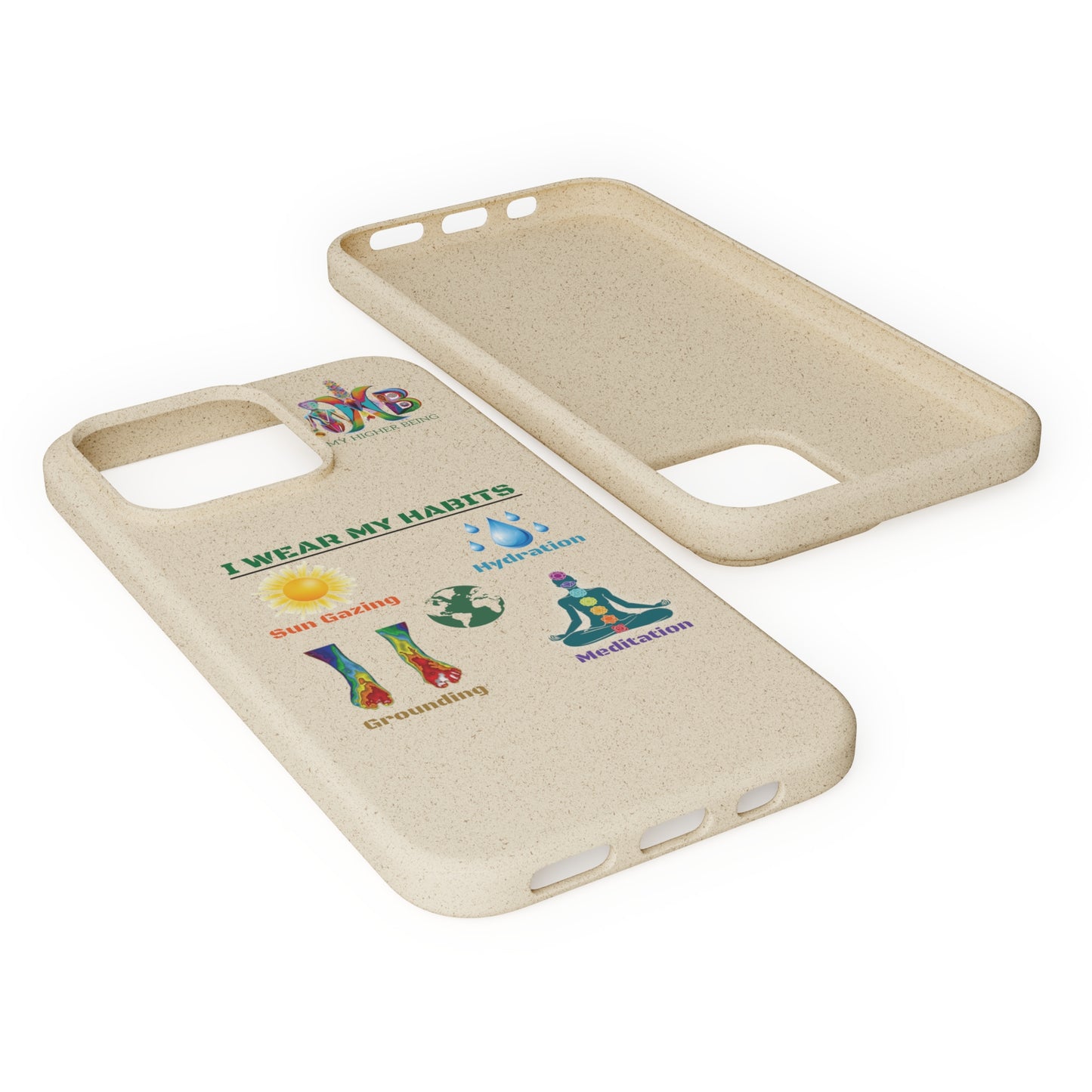 'I Wear My Habits'_Plastic Free Biodegradable Phone Case