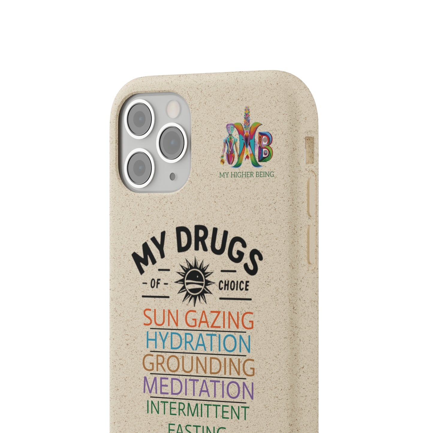 'My Drugs of Choice'_Plastic Free Biodegradable Phone Case