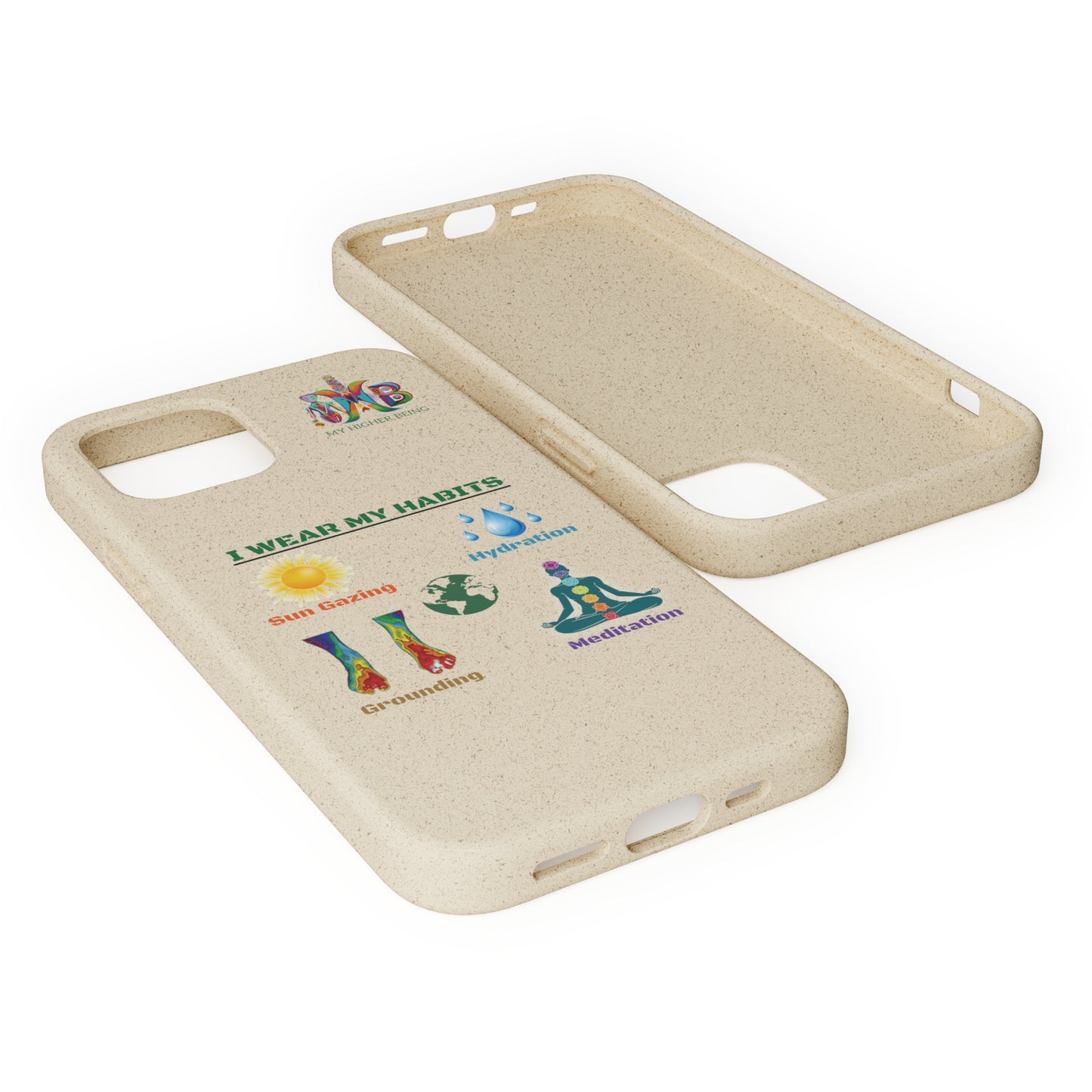 'I Wear My Habits'_Plastic Free Biodegradable Phone Case