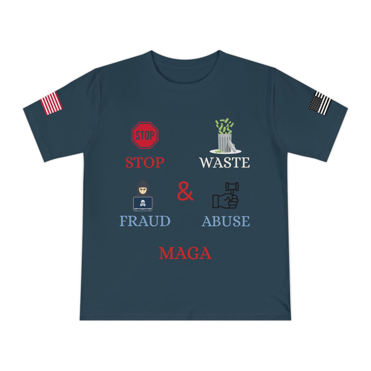 MAGA Integrity Tee: Stand Against Waste, Fraud, and Abuse _100% Organic Cotton