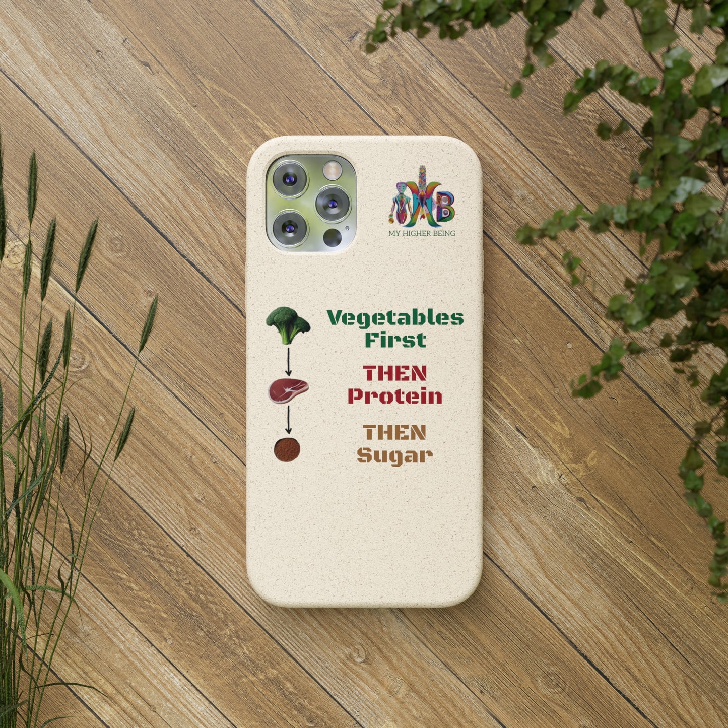 'Vegetables First'_Plastic Free Biodegradable Phone Case
