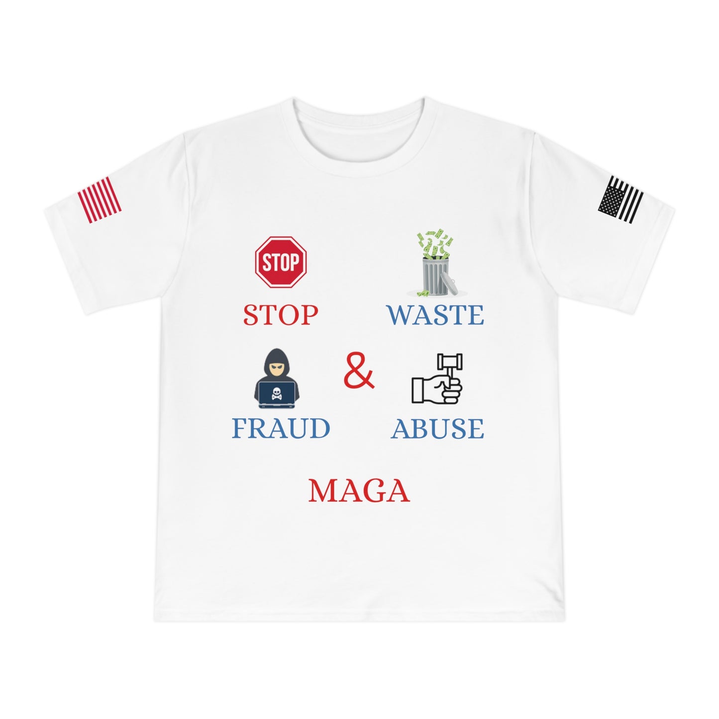 MAGA Integrity Tee: Stand Against Waste, Fraud, and Abuse _100% Organic Cotton