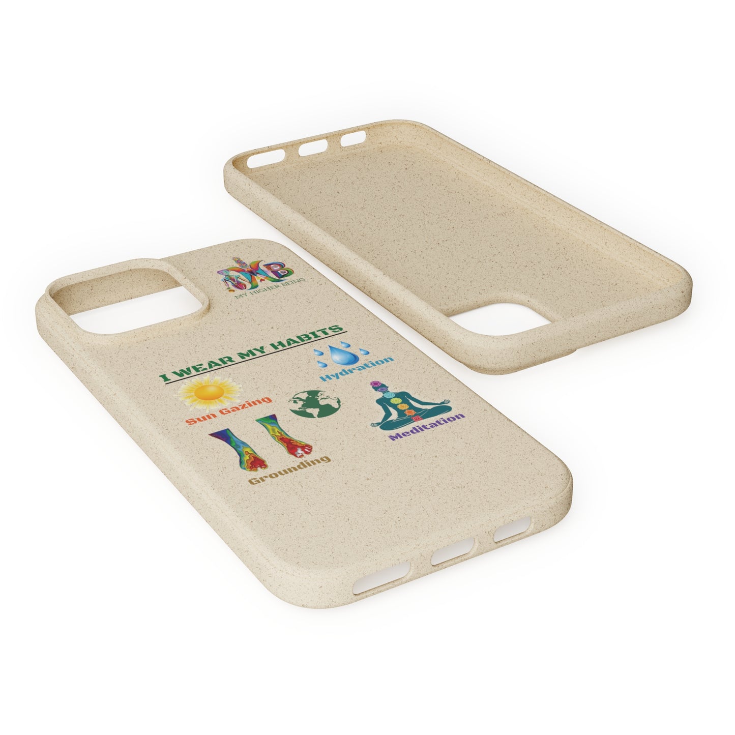 'I Wear My Habits'_Plastic Free Biodegradable Phone Case