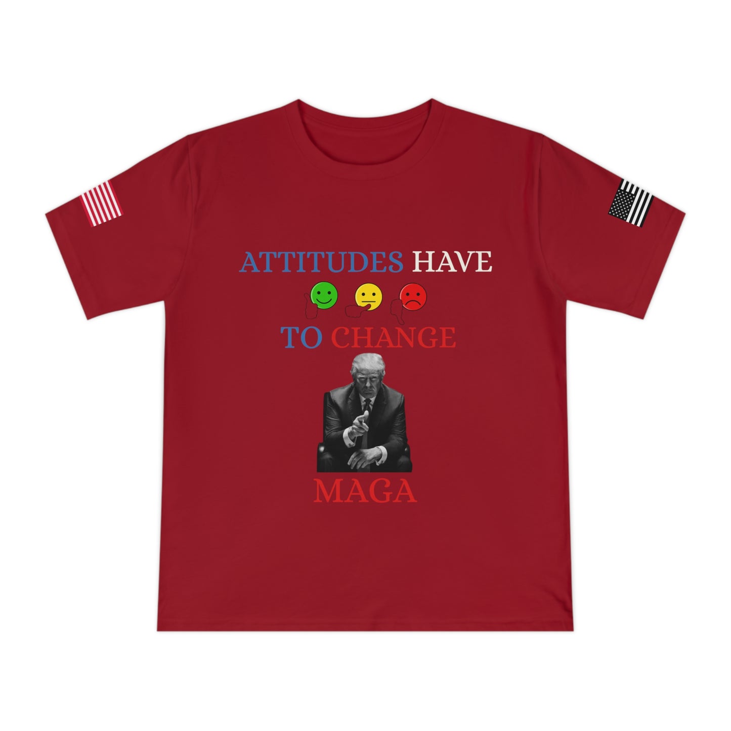 Trump’s Call for Change Tee: Advocating New Attitudes for Peace _100% Organic Cotton