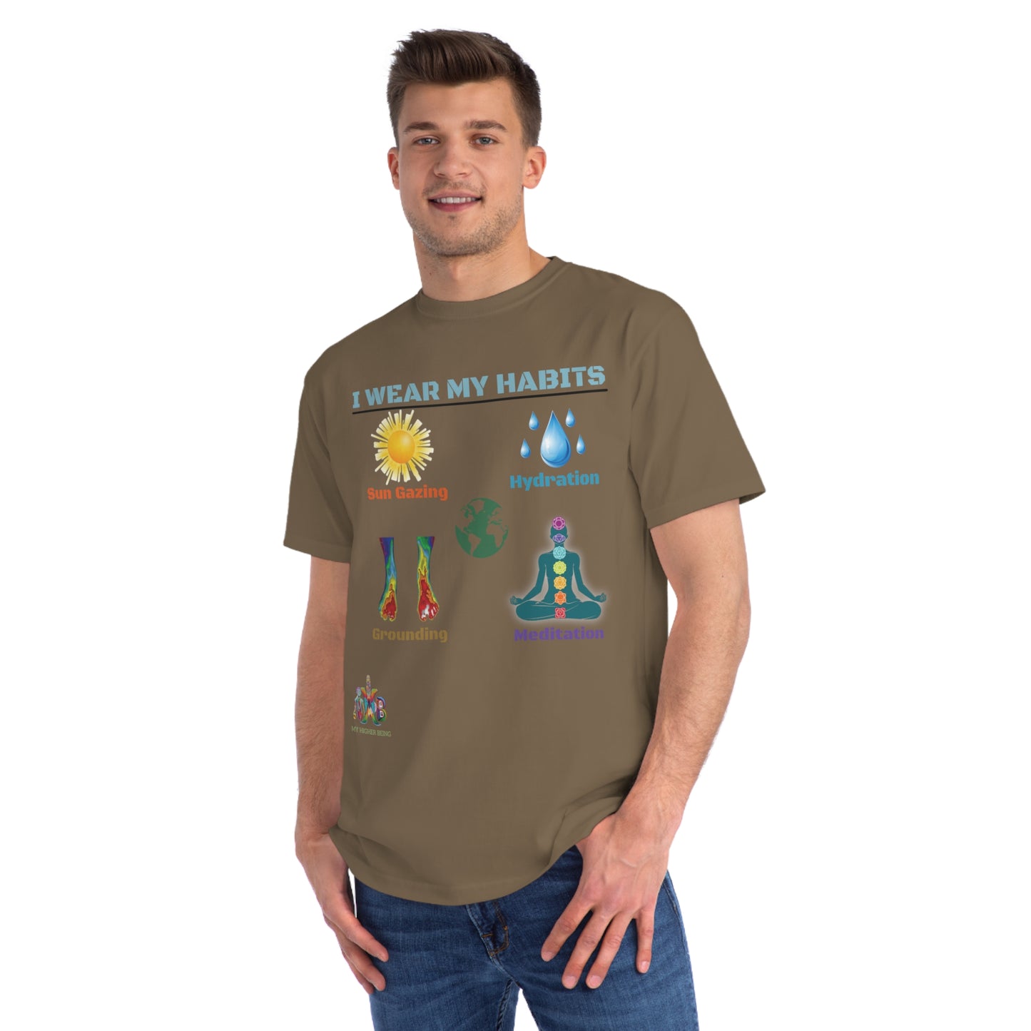 'I Wear My Habits'_100% Organic Cotton T-Shirt