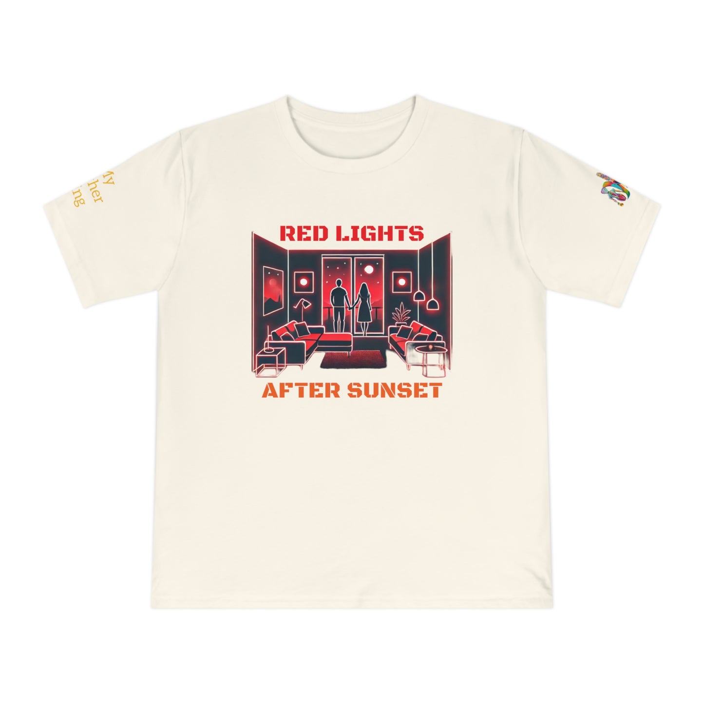 'Red Lights After Sunset' (MHB EDITION)_100% Organic Cotton T-Shirt