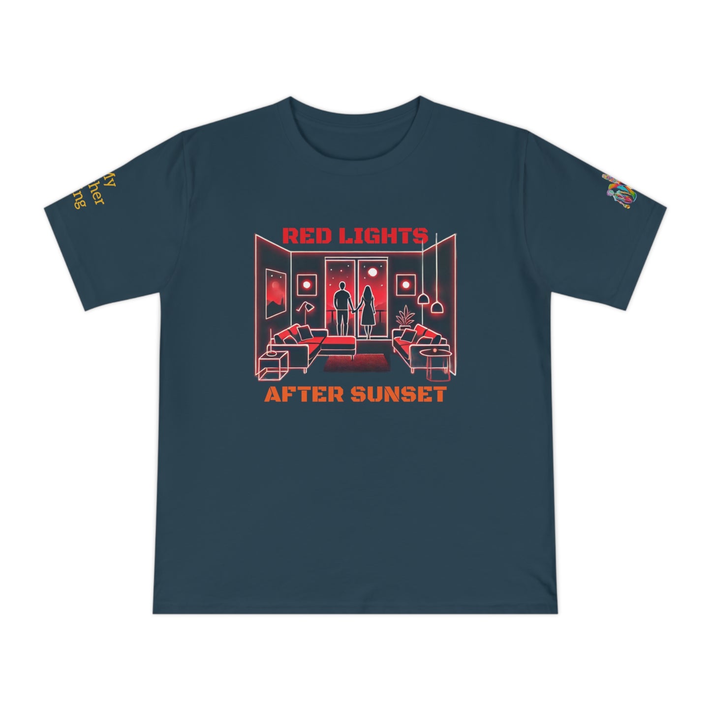 'Red Lights After Sunset' (MHB EDITION)_100% Organic Cotton T-Shirt
