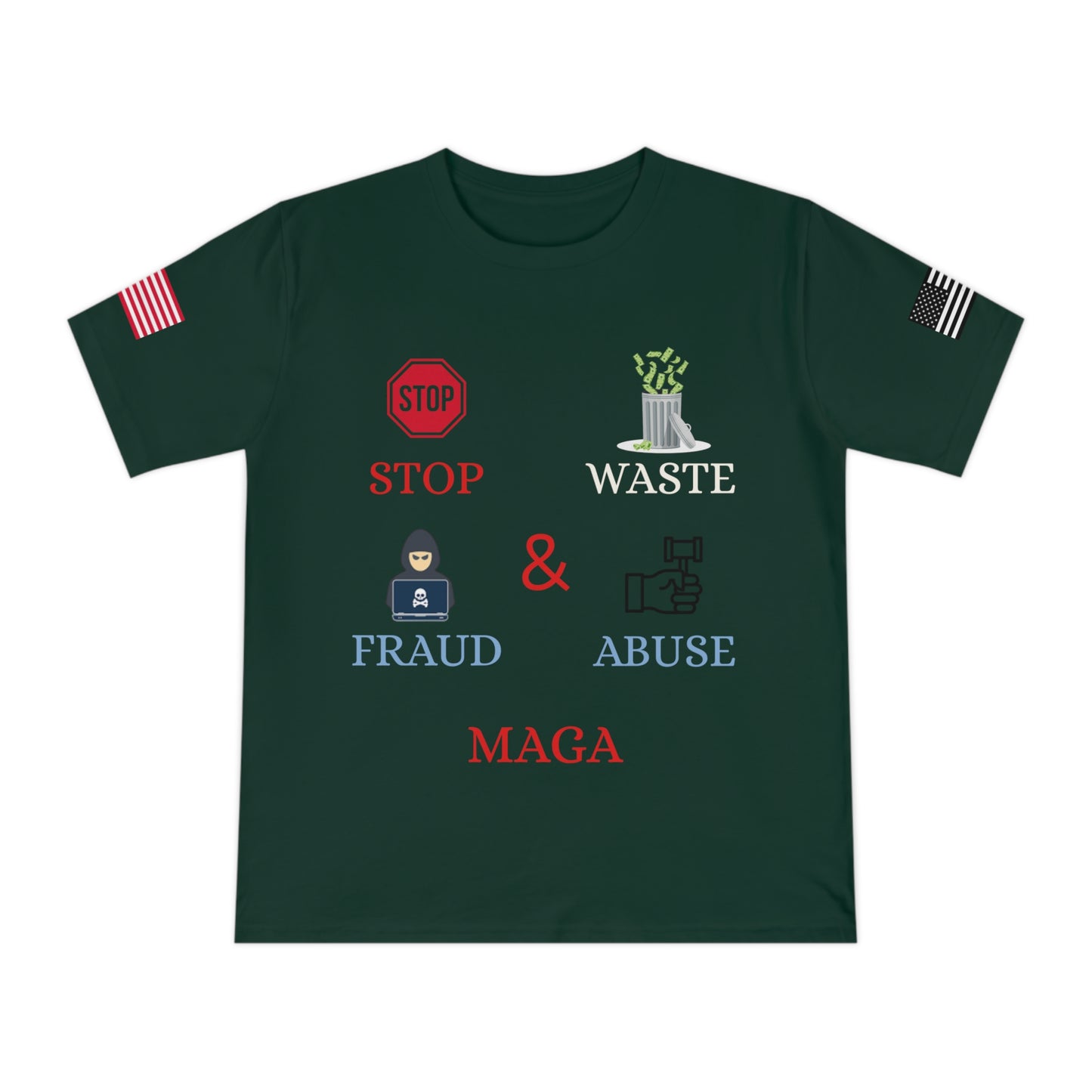 MAGA Integrity Tee: Stand Against Waste, Fraud, and Abuse _100% Organic Cotton