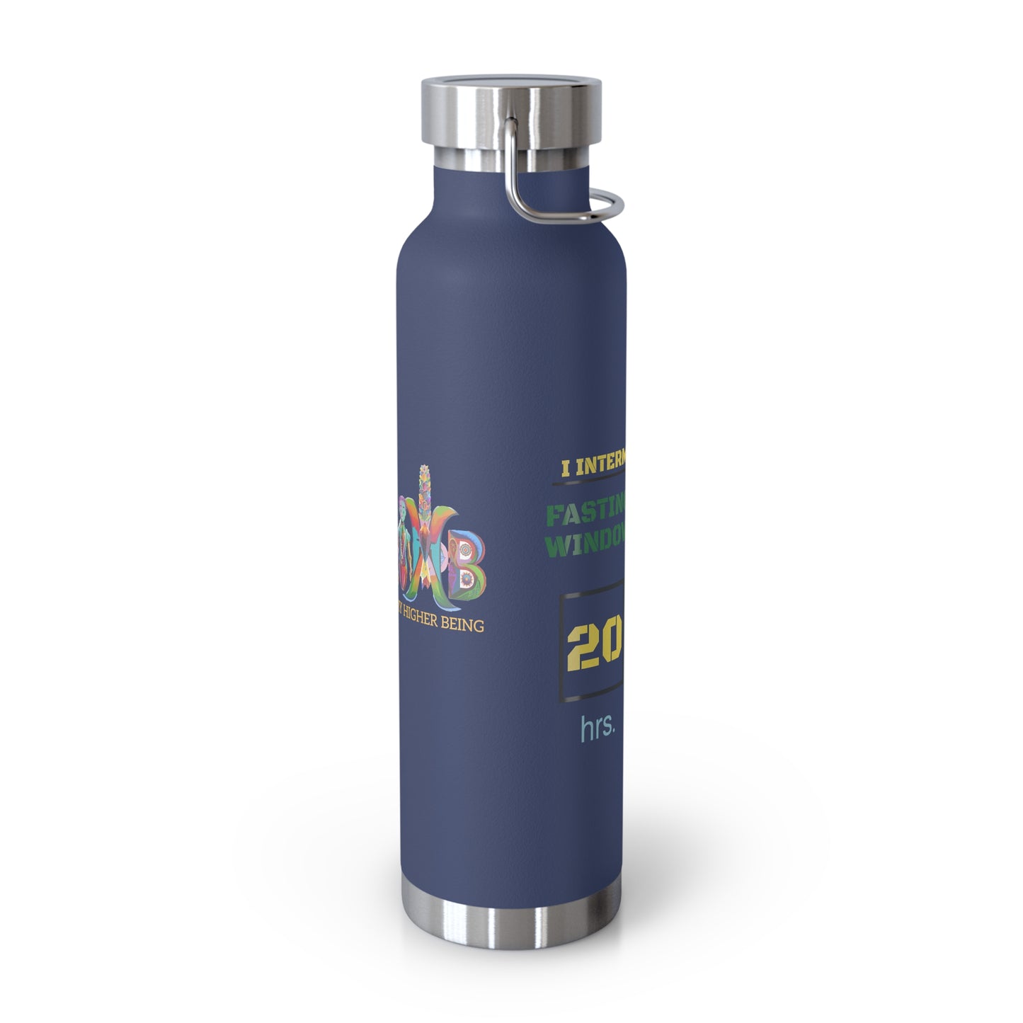 'I Intermittent Fast_20-4'_Copper Vacuum Insulated Bottle, 22oz