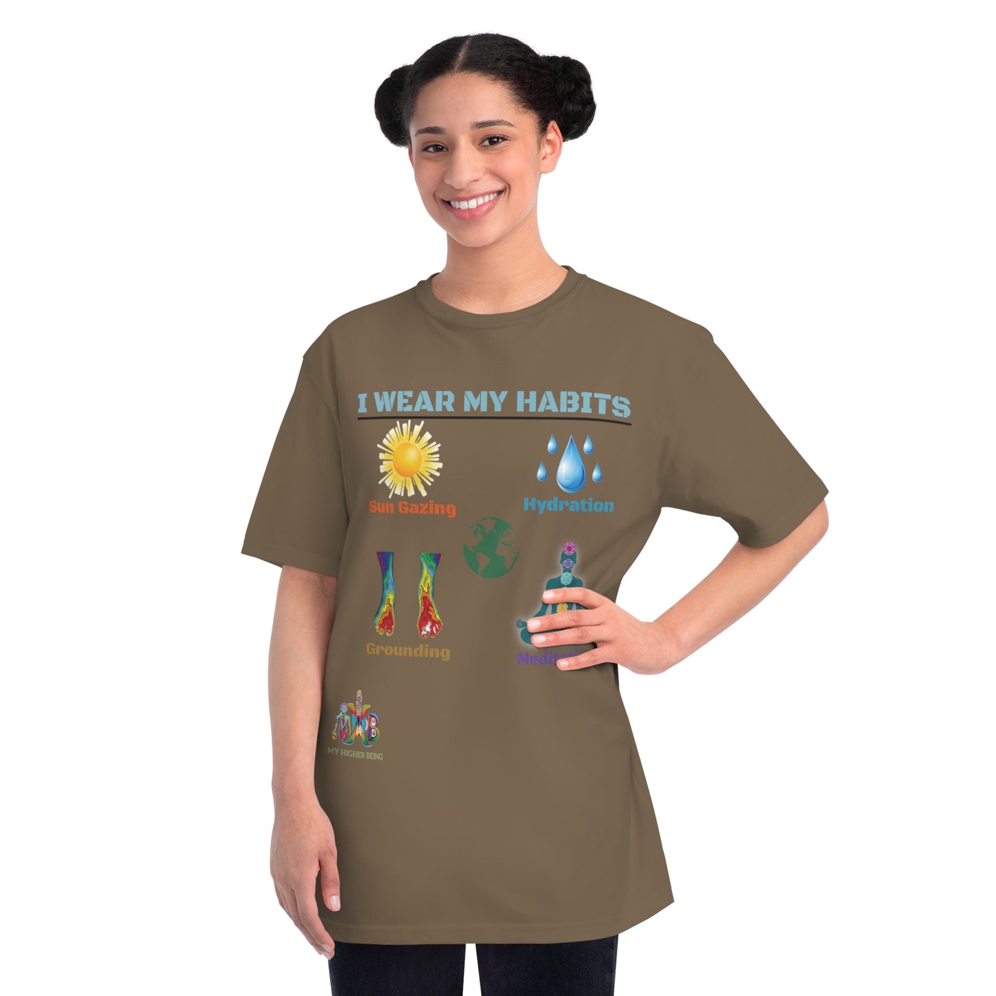 'I Wear My Habits'_100% Organic Cotton T-Shirt