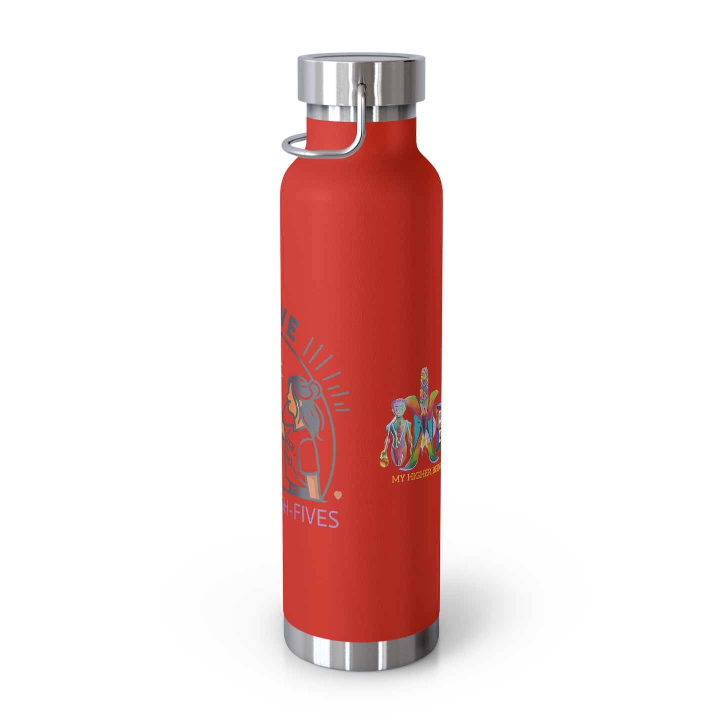 'I Love Mirror High-Fives'_Copper Vacuum Insulated Bottle, 22oz