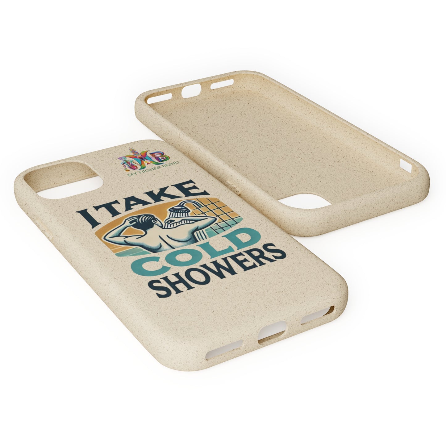 'I Take Cold Showers'_Plastic Free Biodegradable Phone Case