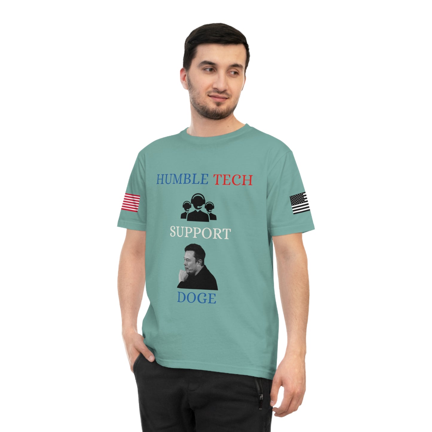 Elon Musk’s ‘Humble Tech Support’ DOGE Initiative Tee _100% Organic Cotton