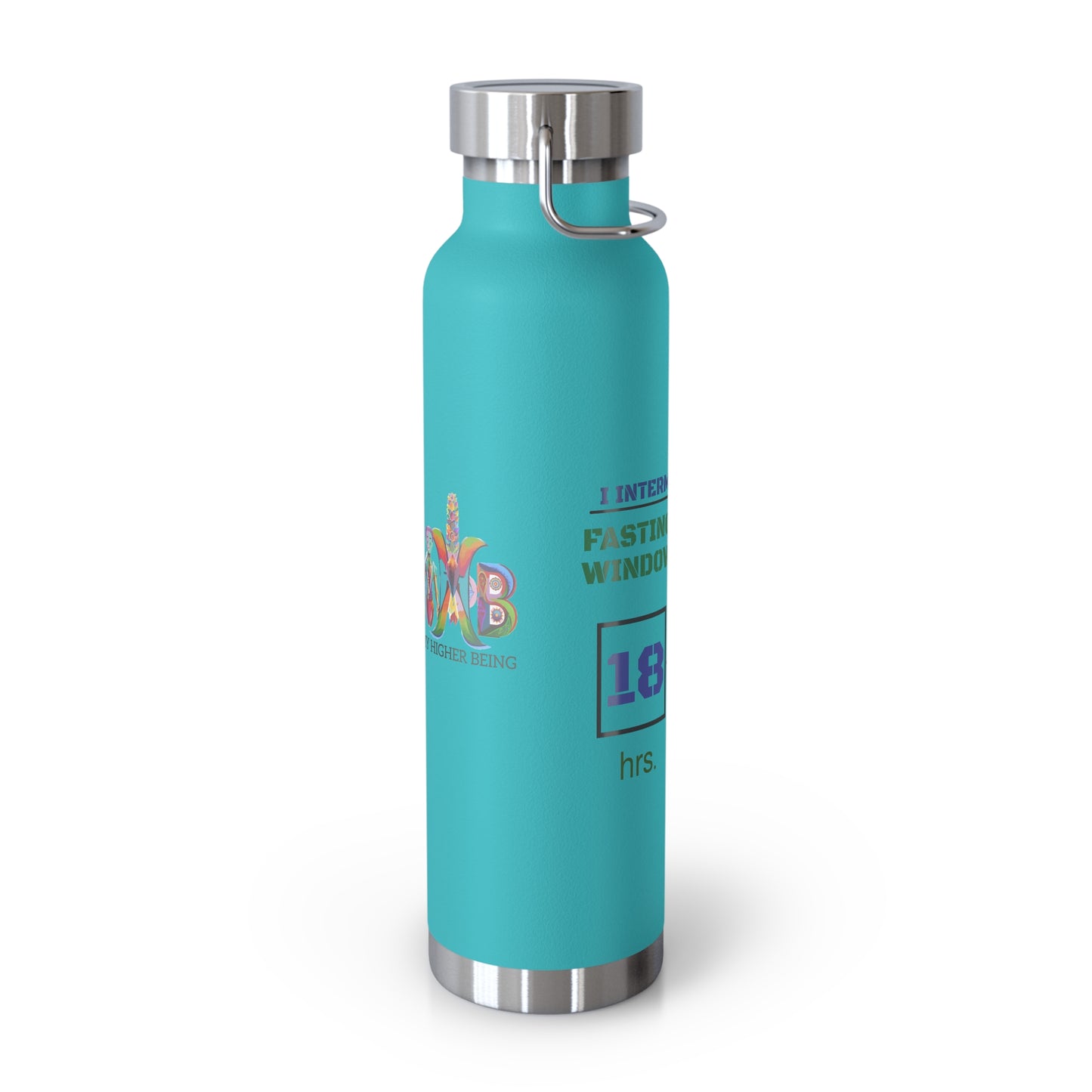 'I Intermittent Fast_18-6'_Copper Vacuum Insulated Bottle, 22oz