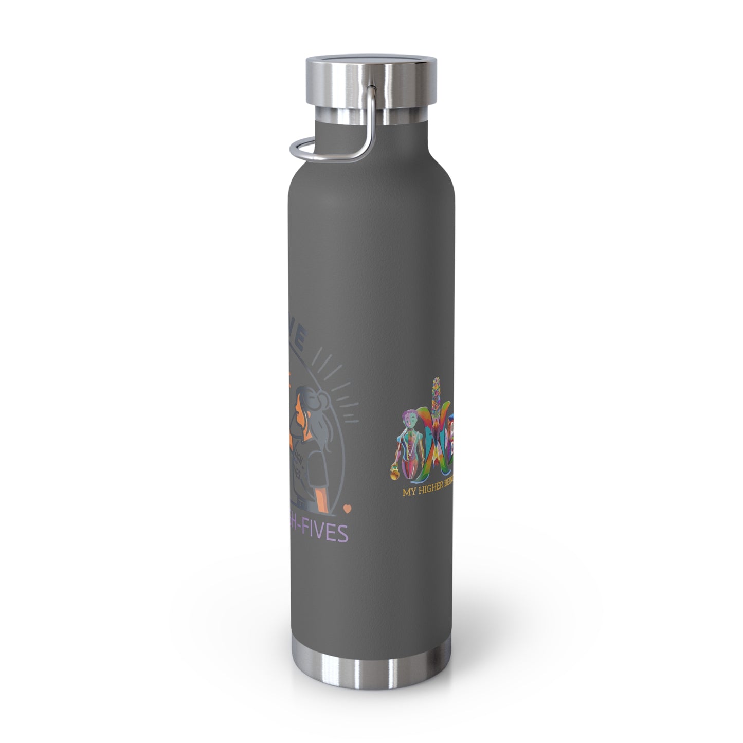 'I Love Mirror High-Fives'_Copper Vacuum Insulated Bottle, 22oz