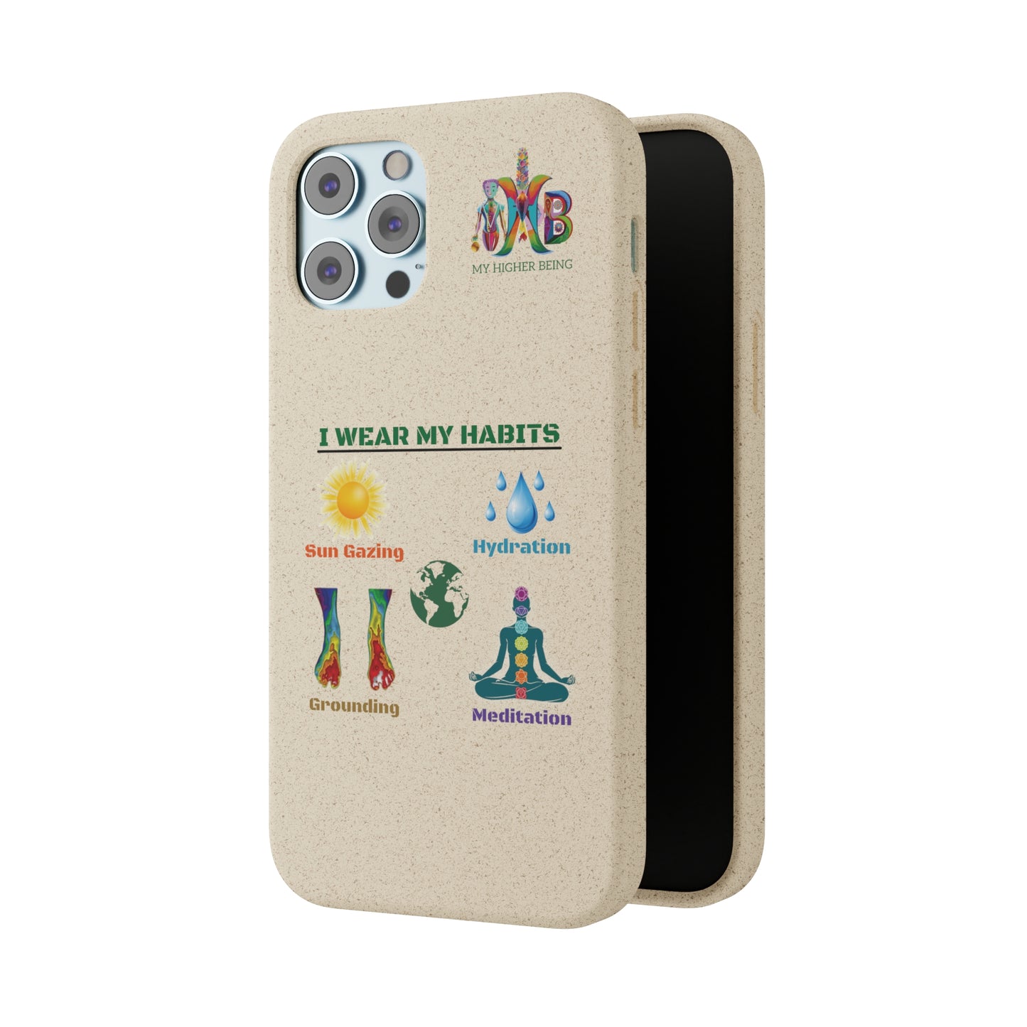 'I Wear My Habits'_Plastic Free Biodegradable Phone Case