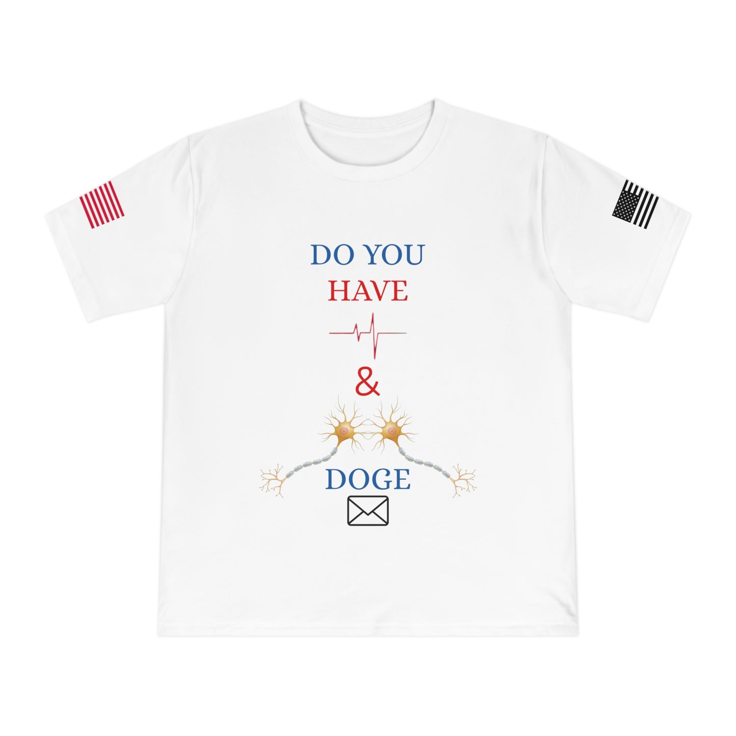 Heartbeat & Neurons Tee: Musk & DOGE’s Wake-Up Call _100% Organic Cotton