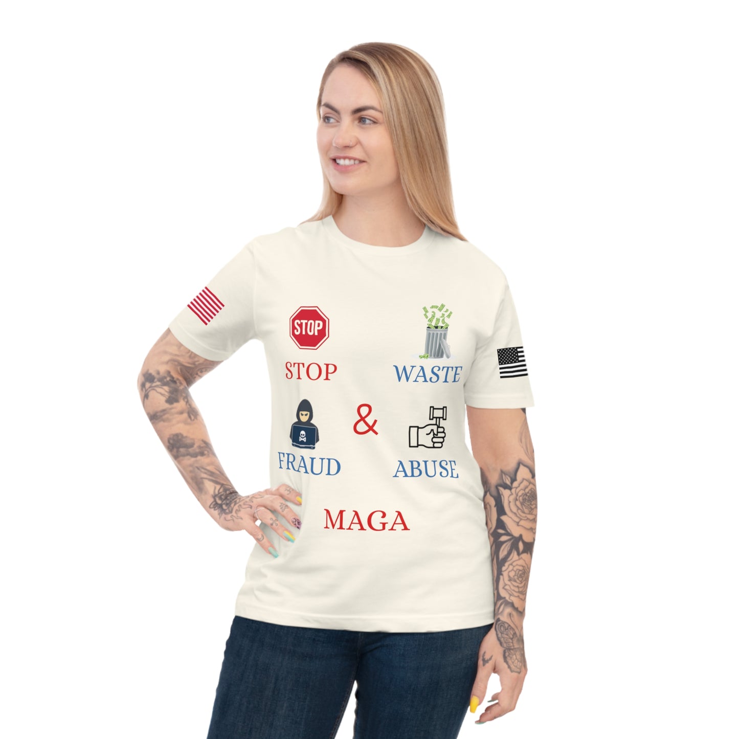 MAGA Integrity Tee: Stand Against Waste, Fraud, and Abuse _100% Organic Cotton