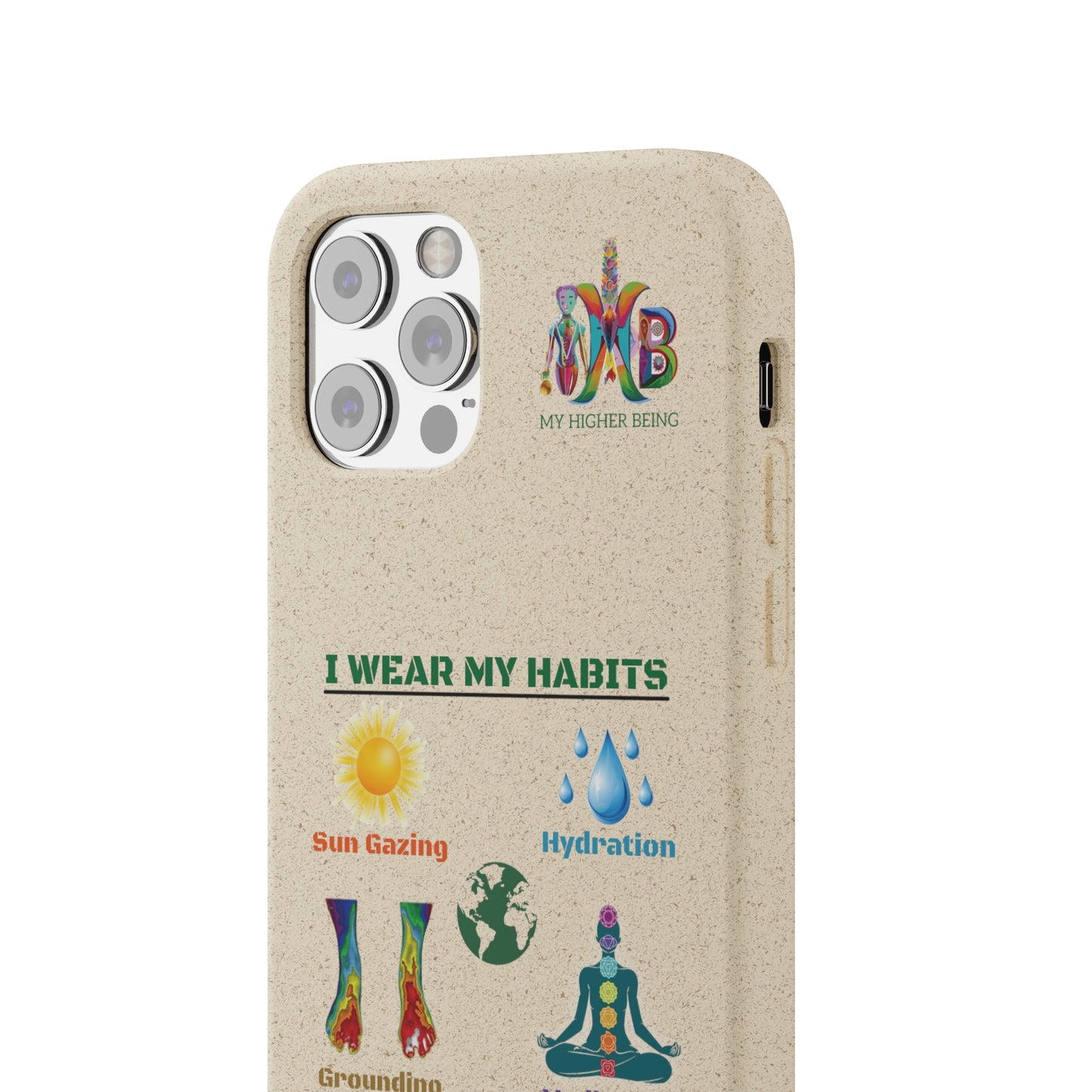 'I Wear My Habits'_Plastic Free Biodegradable Phone Case