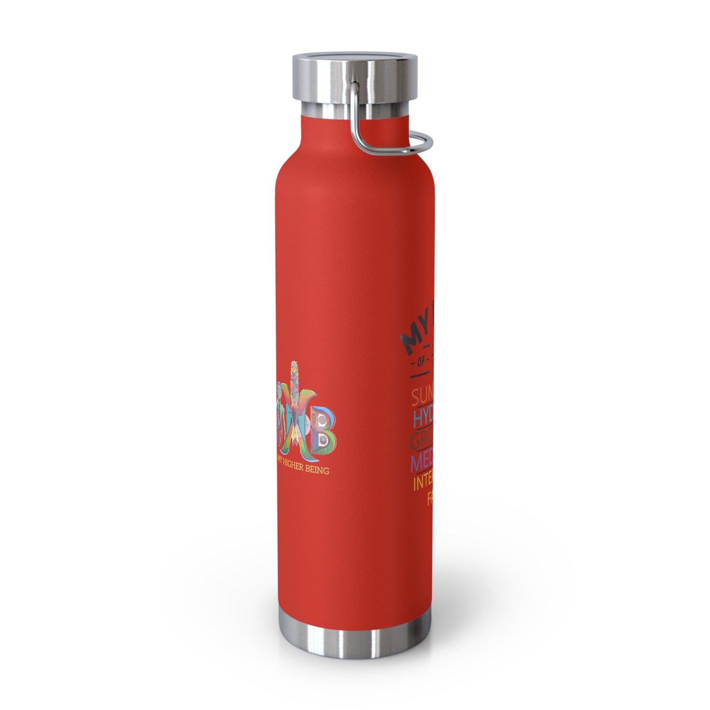 'My Drugs of Choice'_Copper Vacuum Insulated Bottle, 22oz