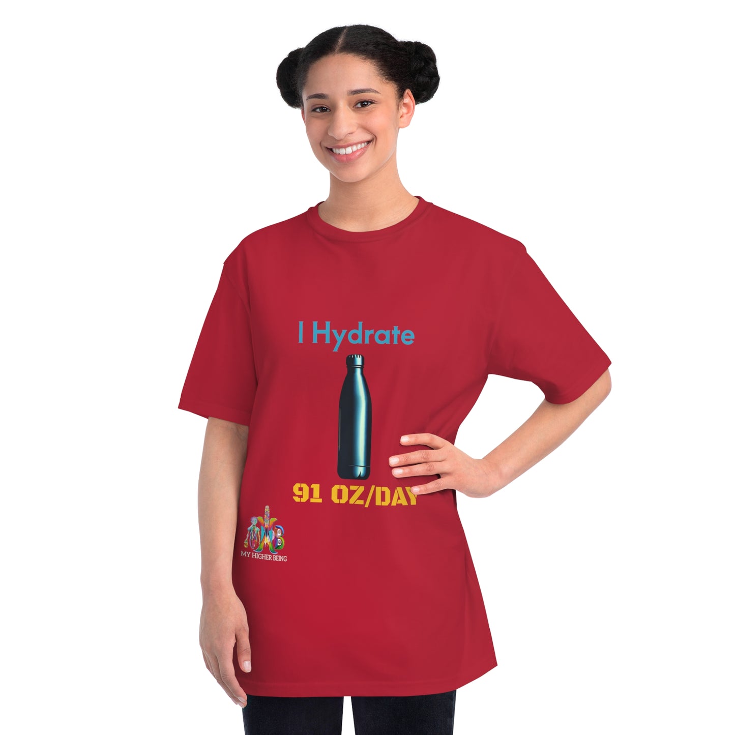 I Hydrate 91 OZ/DAY — 100% Organic Cotton T-Shirt