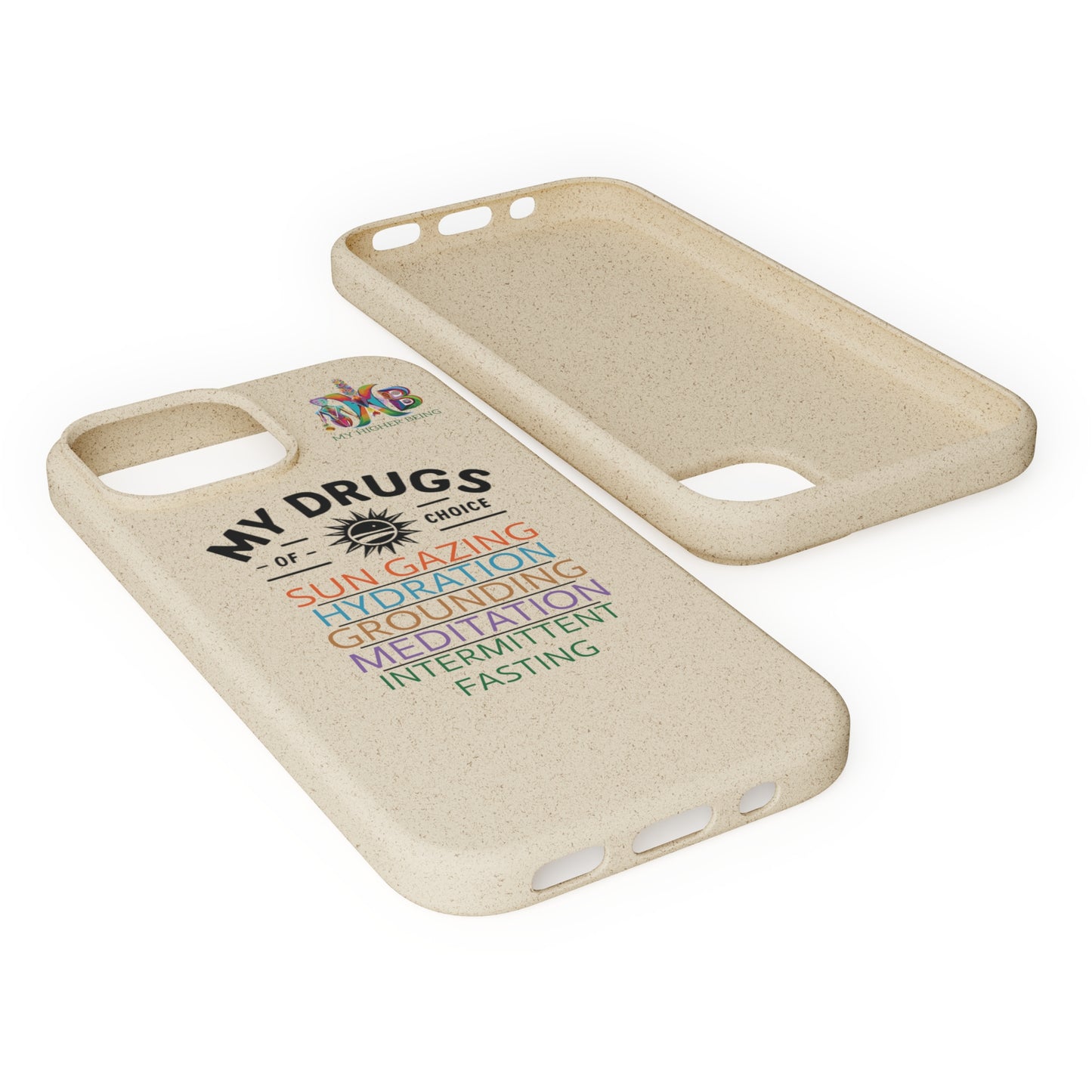 'My Drugs of Choice'_Plastic Free Biodegradable Phone Case