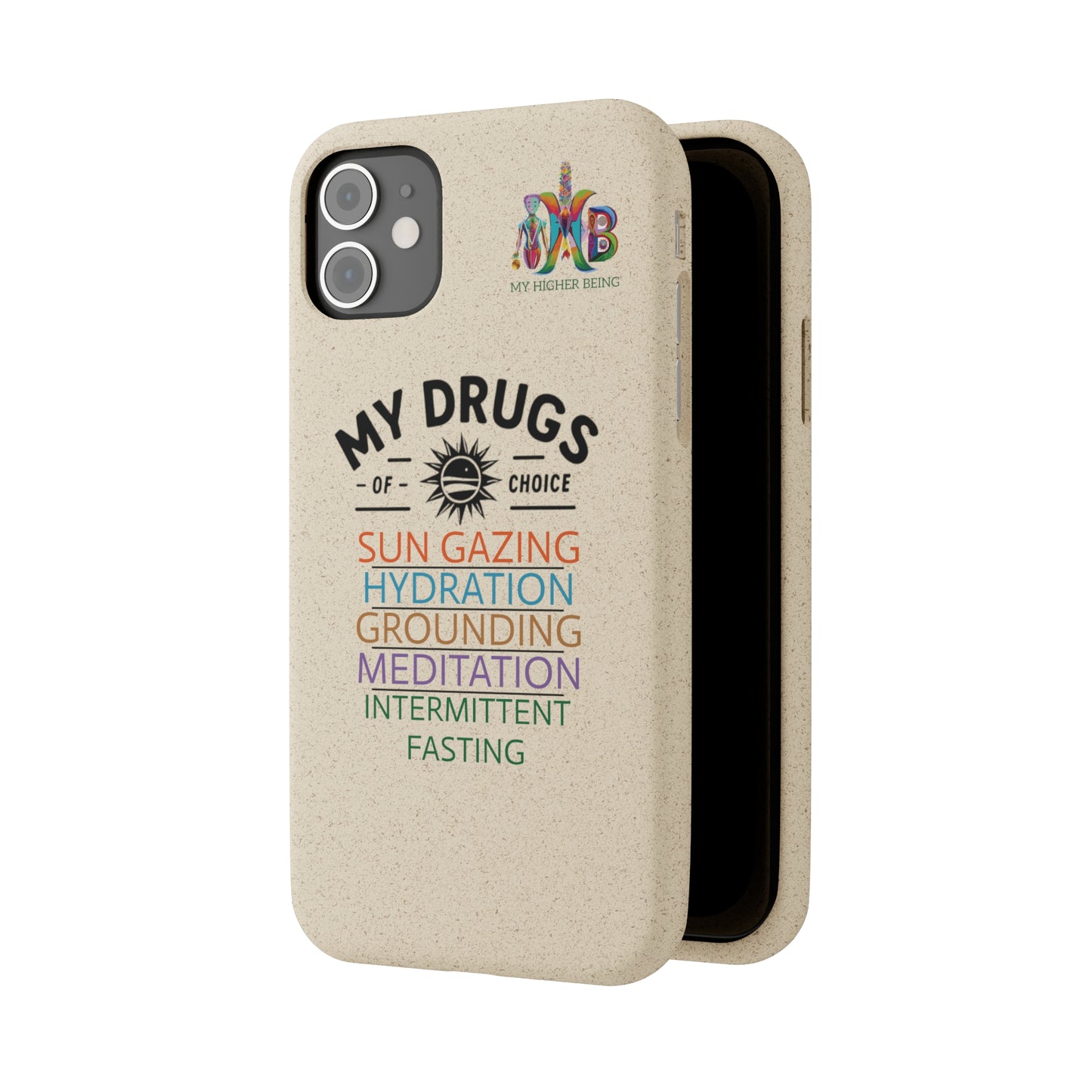 'My Drugs of Choice'_Plastic Free Biodegradable Phone Case