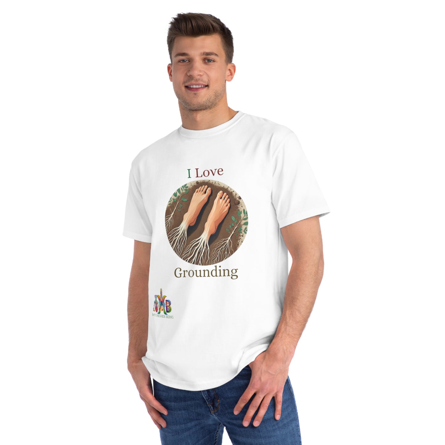 'I Love Grounding'_100% Organic Cotton T-Shirt