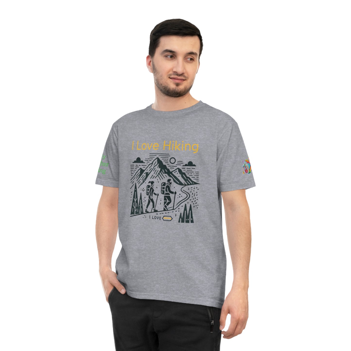 'I Love Hiking' (MHB EDITION)_100% Organic Cotton Unisex T-Shirt