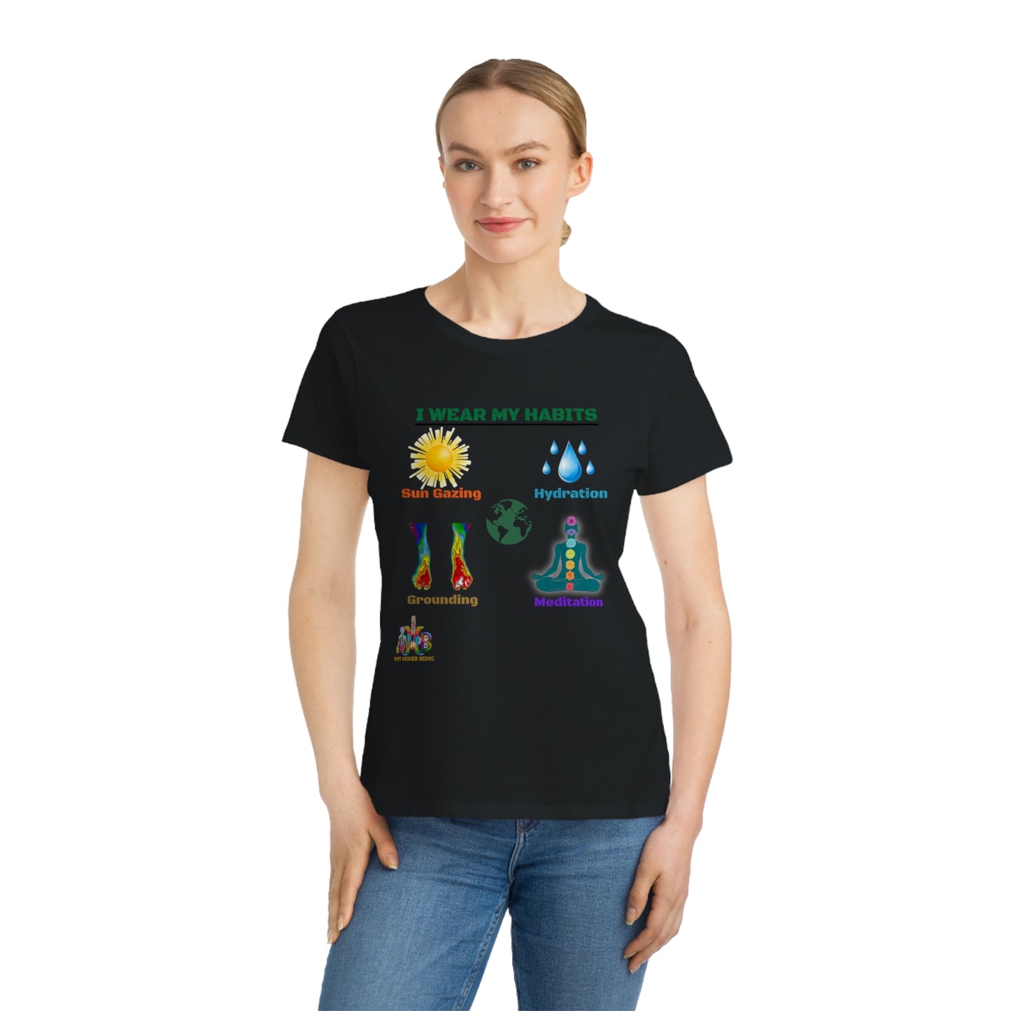 'I Wear My Habits'_100% Organic Women's Classic T-Shirt