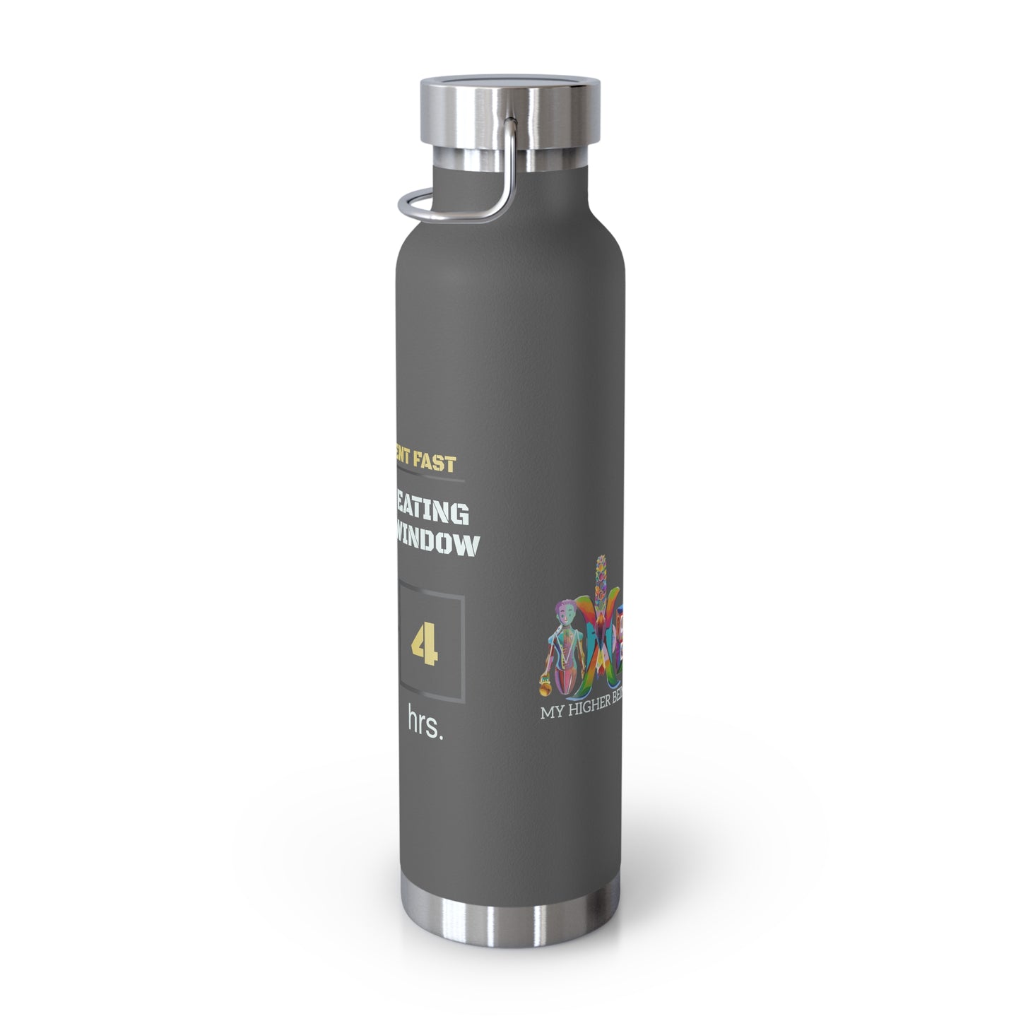 'I Intermittent Fast_20-4'_Copper Vacuum Insulated Bottle, 22oz