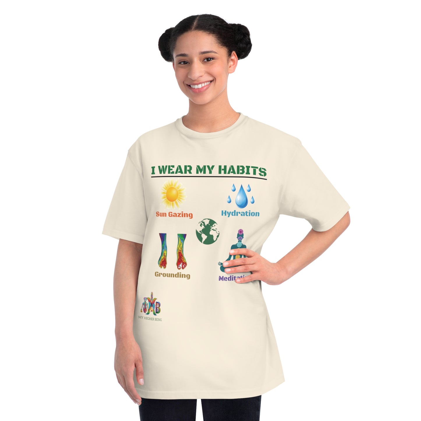 'I Wear My Habits'_100% Organic Cotton T-Shirt