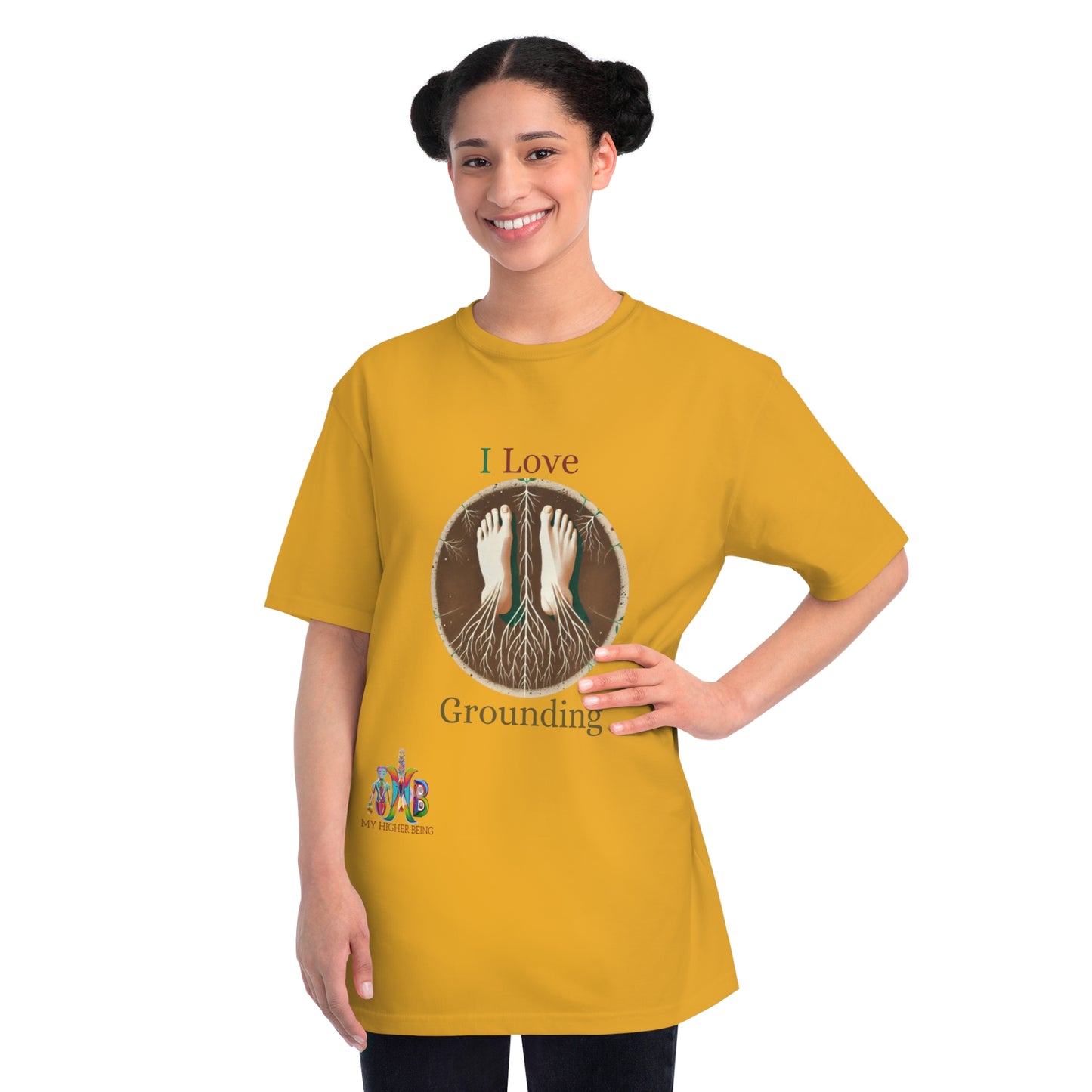 'I Love Grounding'_100% Organic Cotton T-Shirt