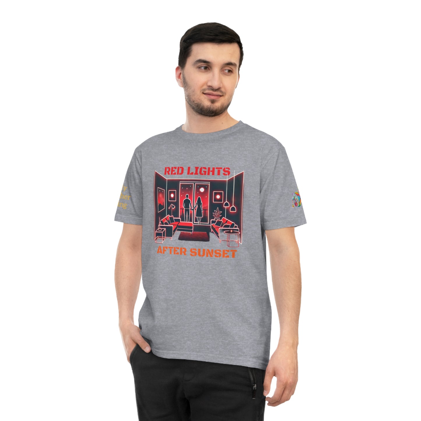 'Red Lights After Sunset' (MHB EDITION)_100% Organic Cotton T-Shirt