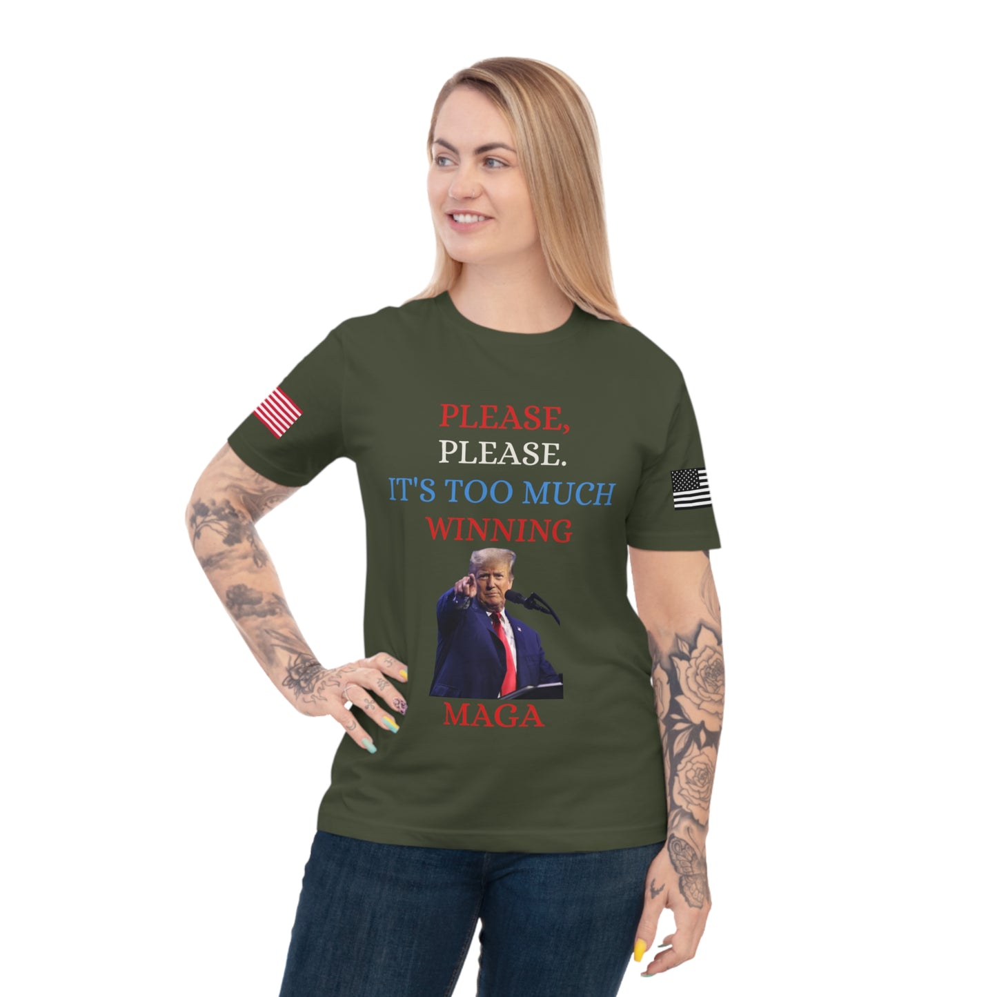 Too Much Winning Tee: Trump’s Signature Confidence _100% Organic Cotton