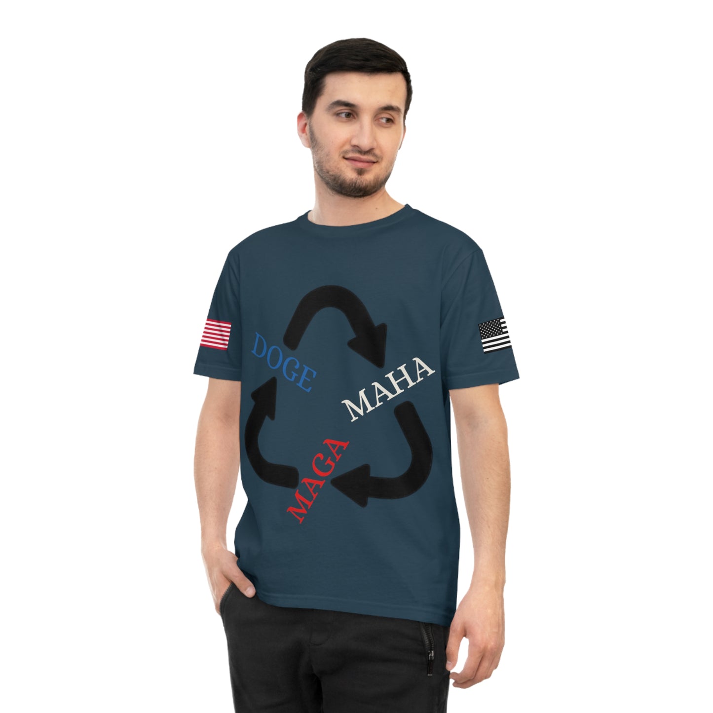 MAGA MAHA DOGE Cycle Tee _100% Organic Cotton T-Shirt