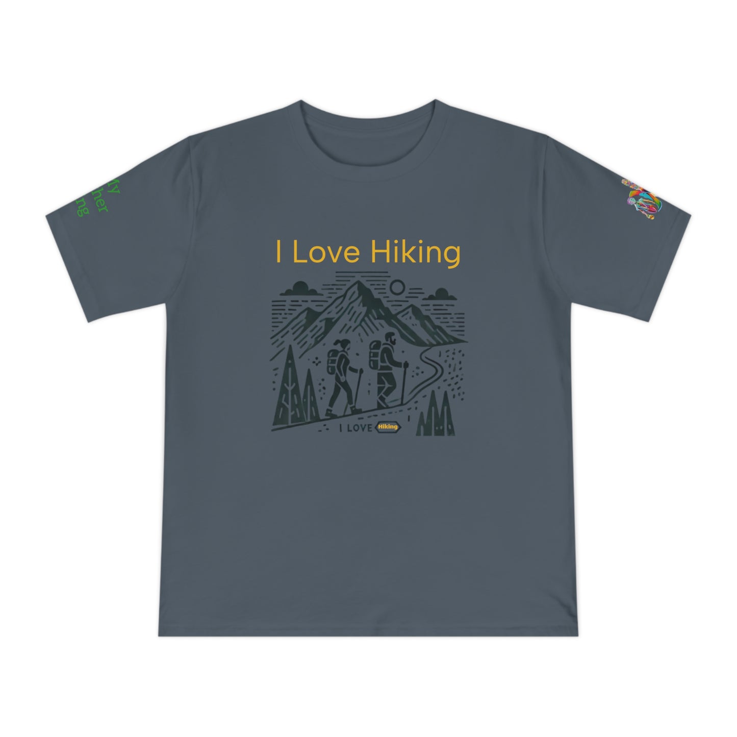 'I Love Hiking' (MHB EDITION)_100% Organic Cotton Unisex T-Shirt