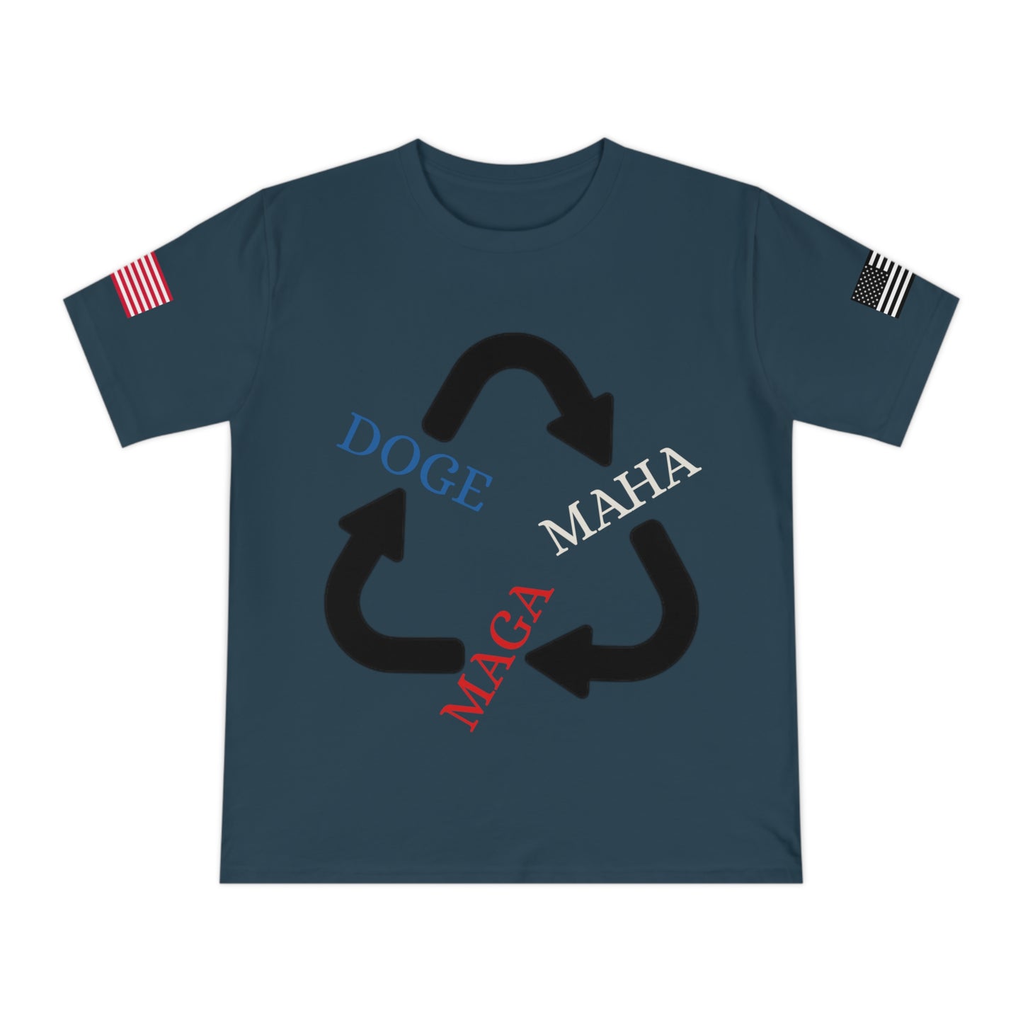 MAGA MAHA DOGE Cycle Tee _100% Organic Cotton T-Shirt