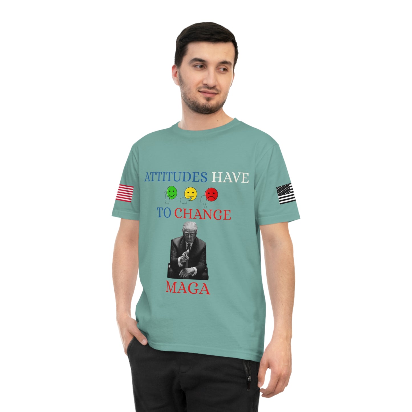 Trump’s Call for Change Tee: Advocating New Attitudes for Peace _100% Organic Cotton