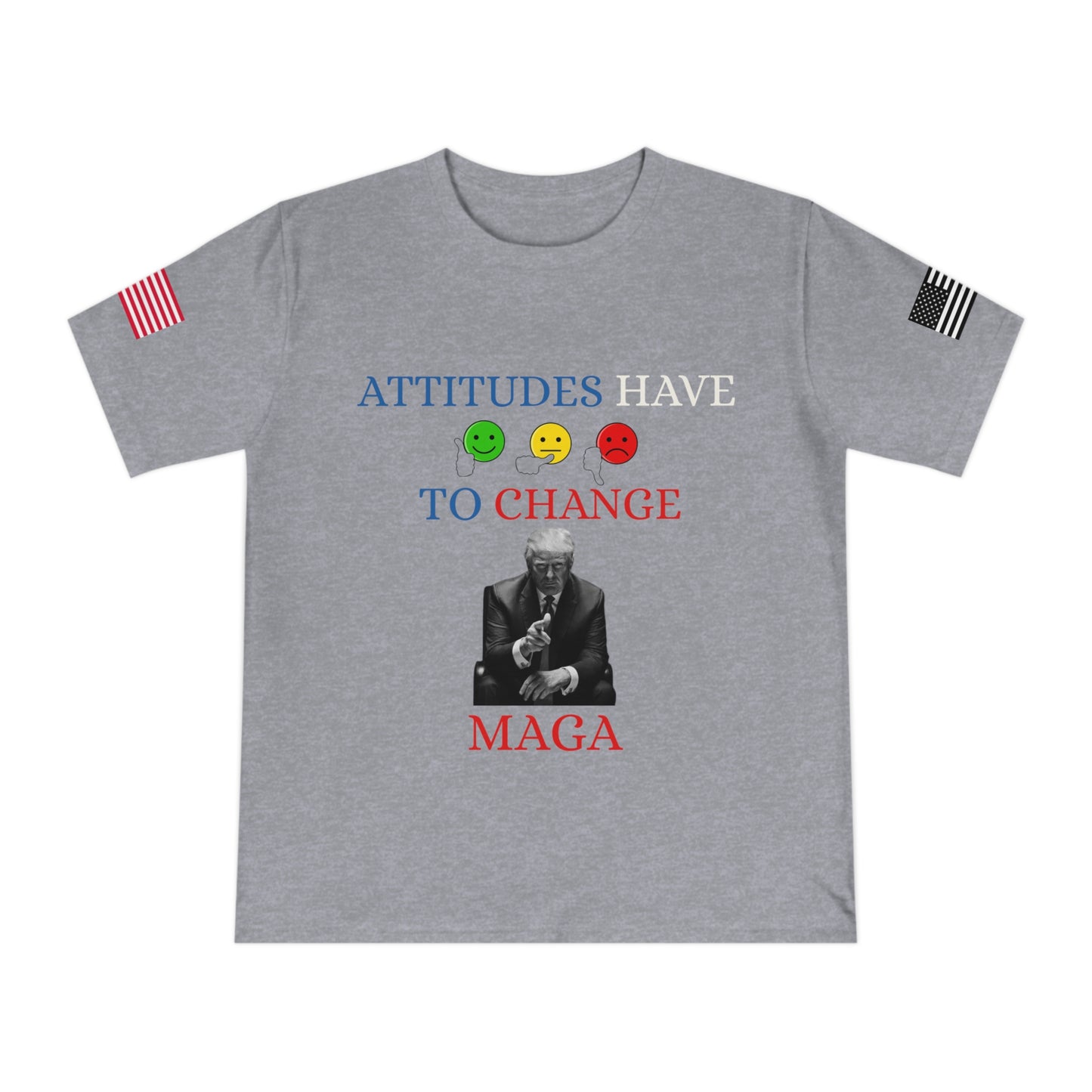 Trump’s Call for Change Tee: Advocating New Attitudes for Peace _100% Organic Cotton