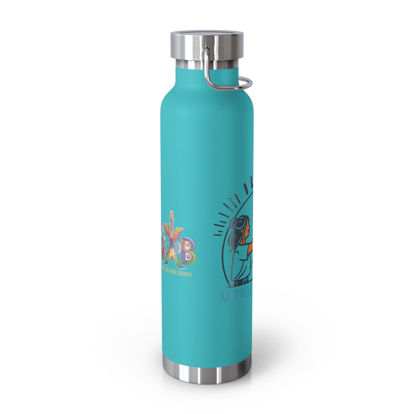 'I Love Mirror High-Fives'_Copper Vacuum Insulated Bottle, 22oz