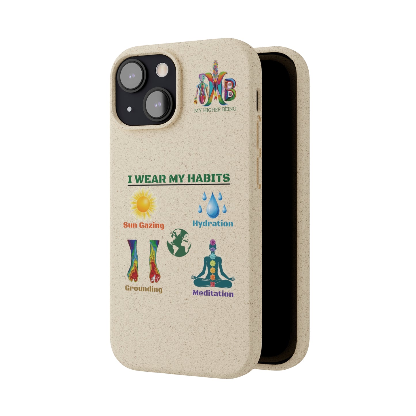 'I Wear My Habits'_Plastic Free Biodegradable Phone Case