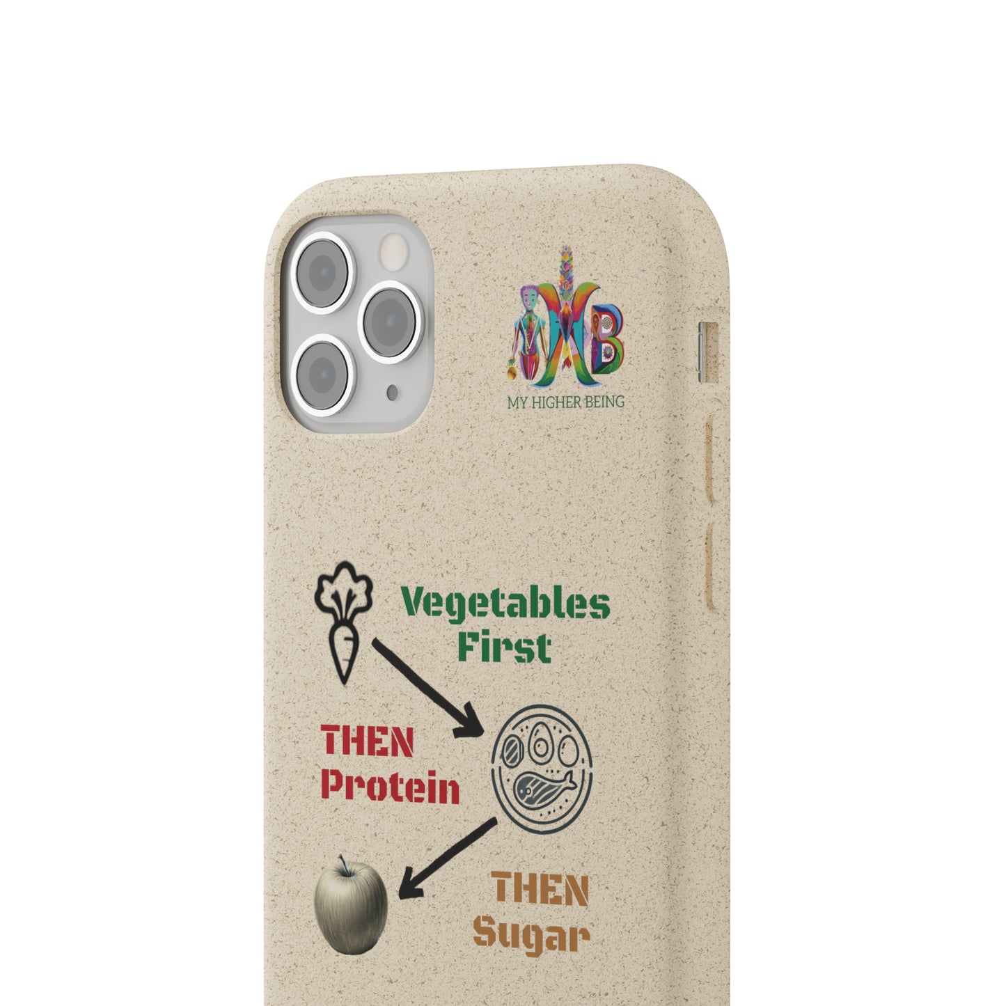 'Vegetables First'_Plastic Free Biodegradable Phone Case