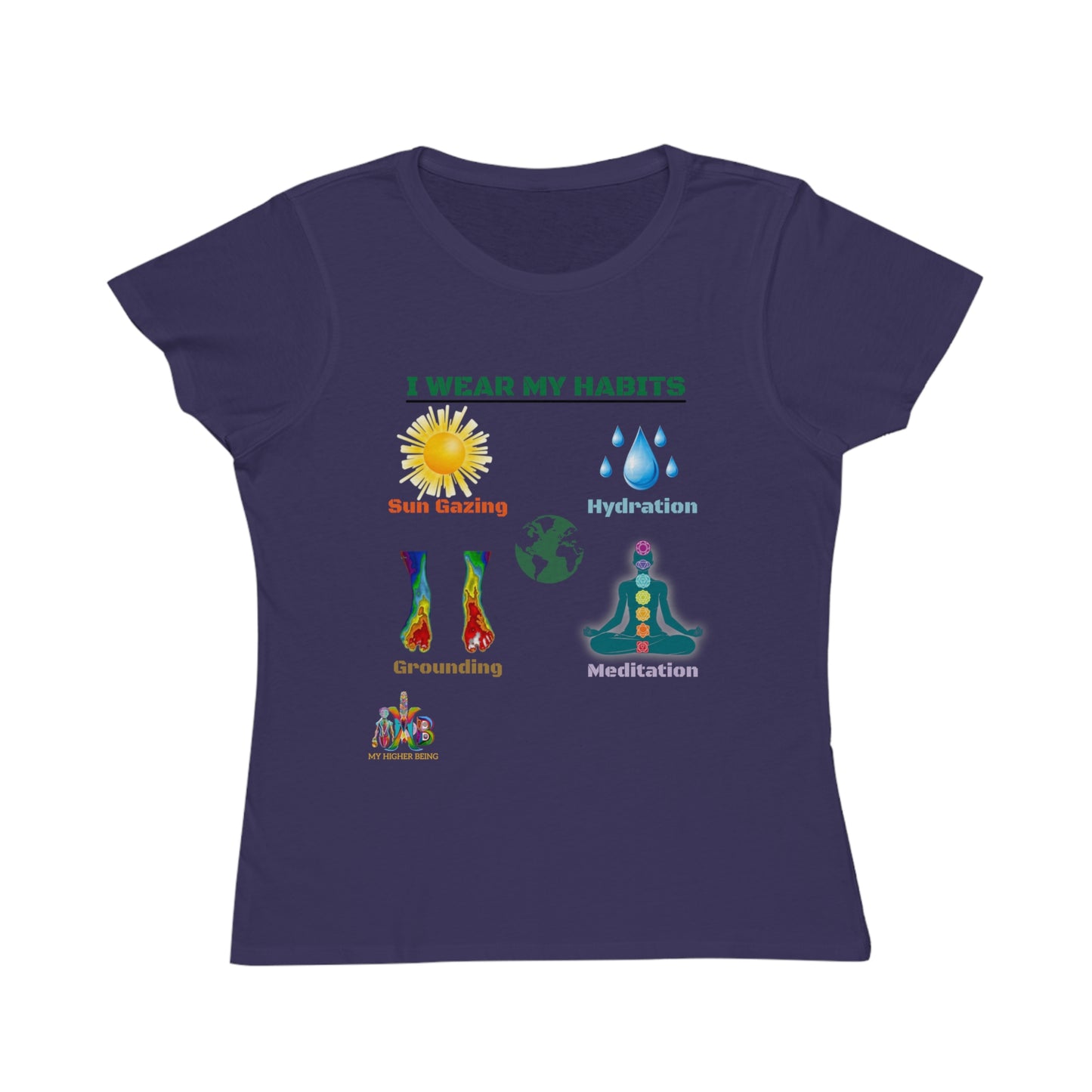 'I Wear My Habits'_100% Organic Women's Classic T-Shirt