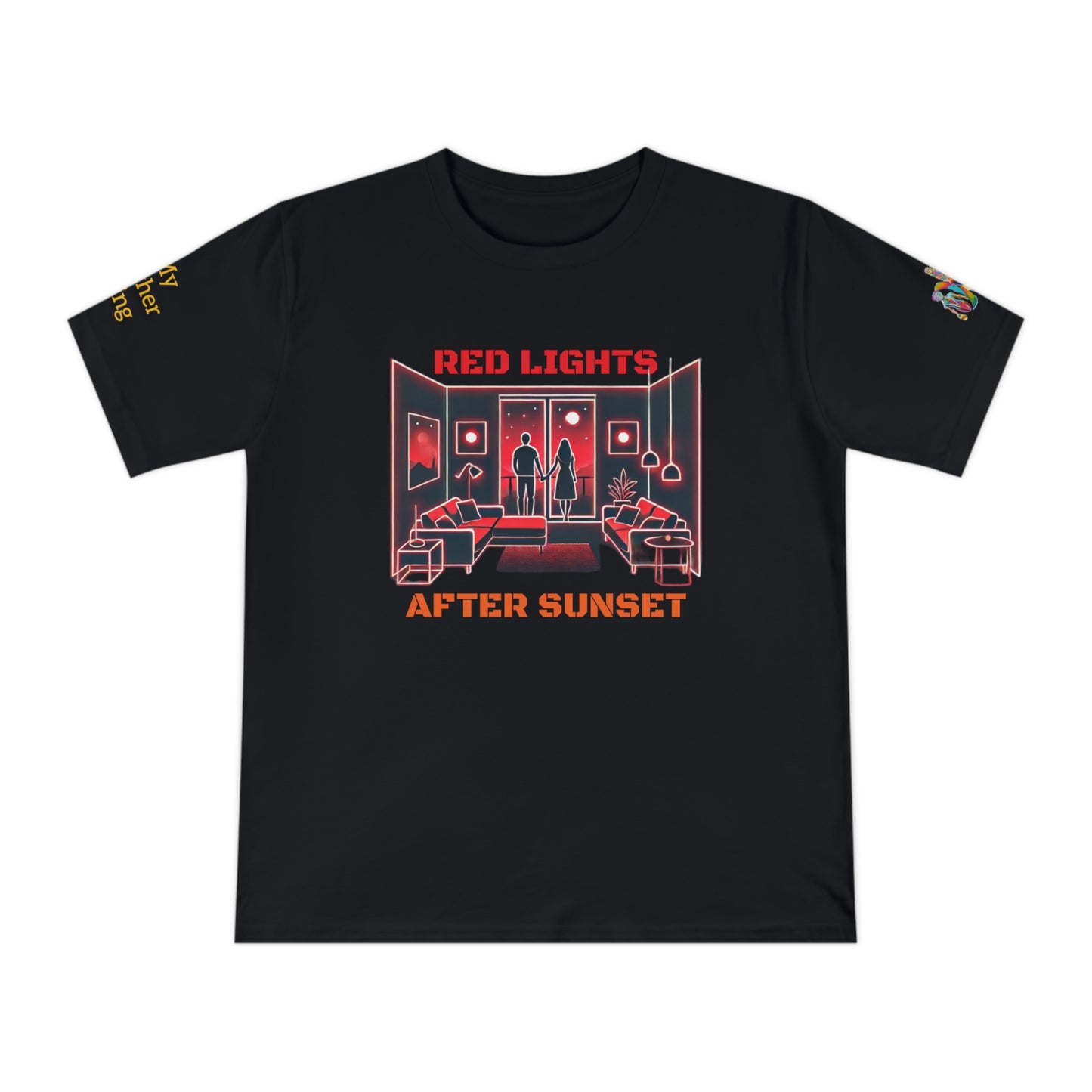 'Red Lights After Sunset' (MHB EDITION)_100% Organic Cotton T-Shirt