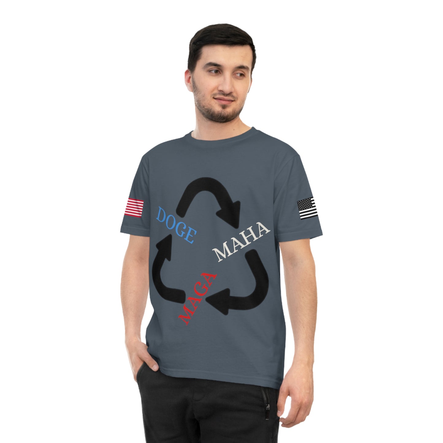 MAGA MAHA DOGE Cycle Tee _100% Organic Cotton T-Shirt