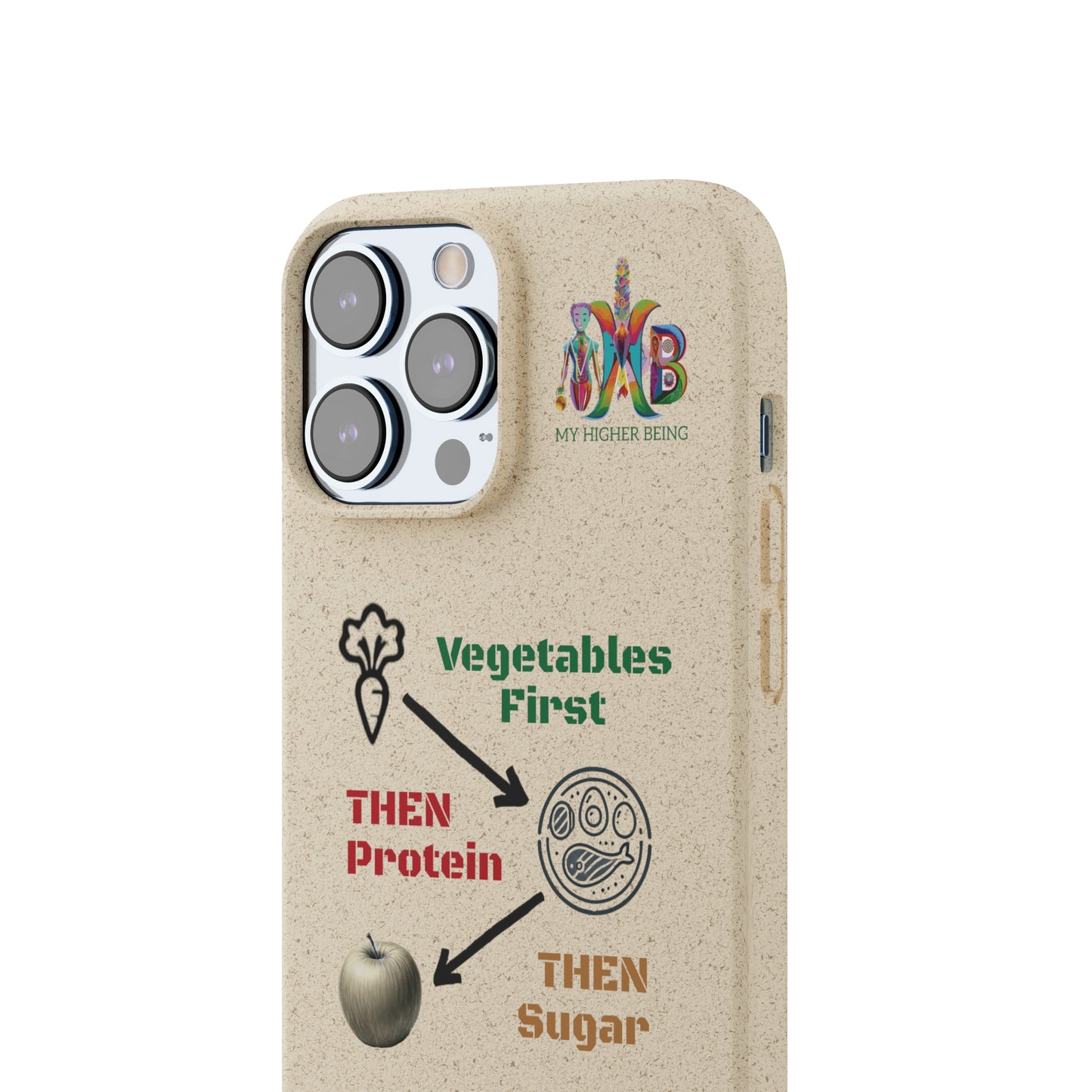 'Vegetables First'_Plastic Free Biodegradable Phone Case