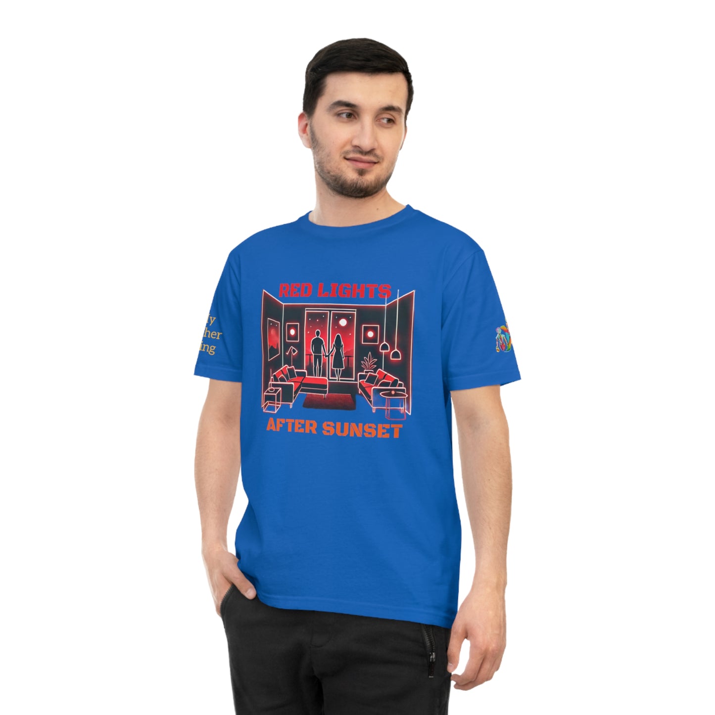 'Red Lights After Sunset' (MHB EDITION)_100% Organic Cotton T-Shirt