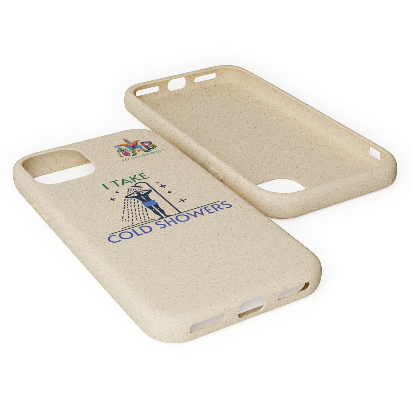 'I Take Cold Showers'_Plastic Free Biodegradable Phone Case